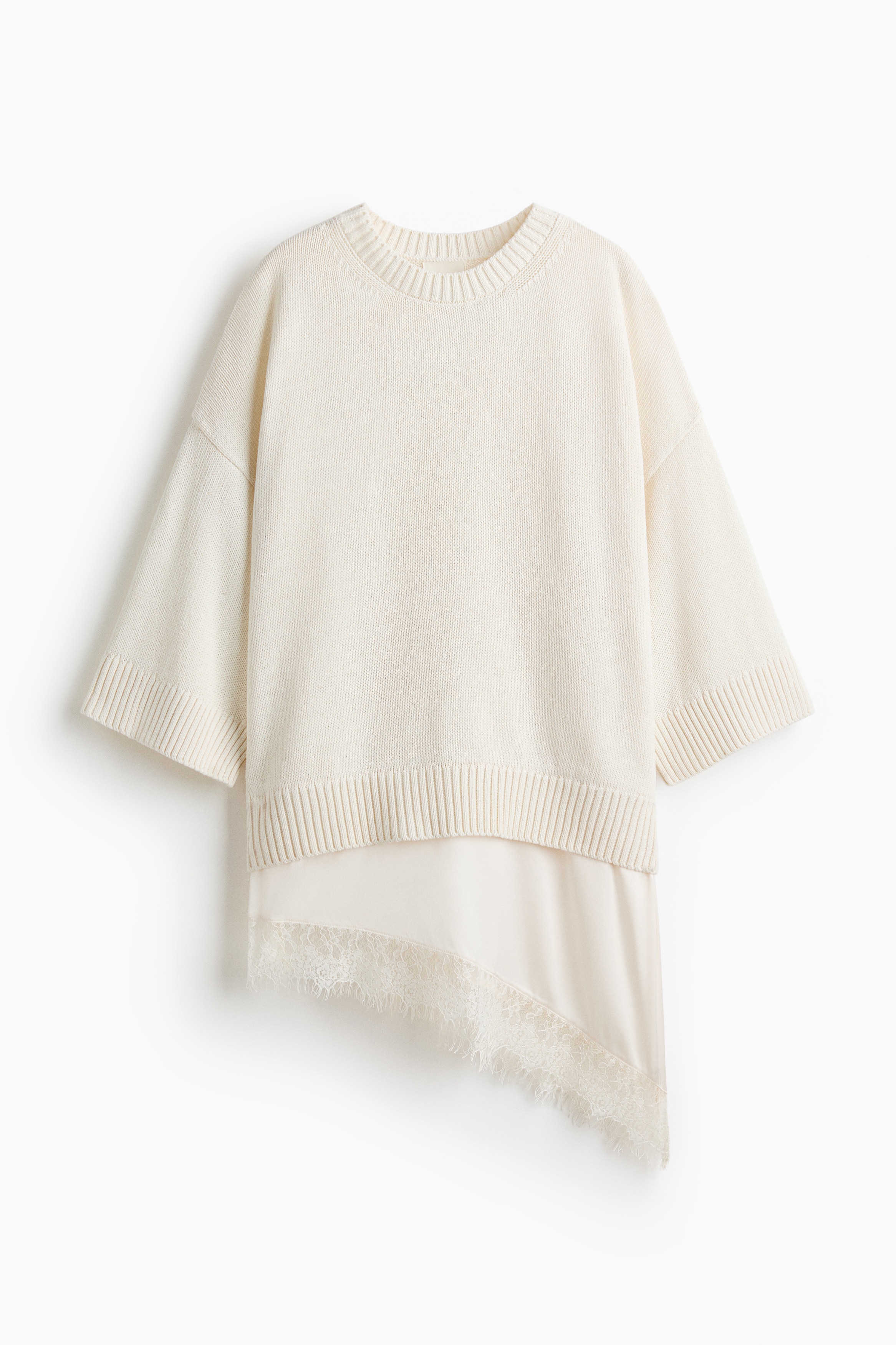 Layered jumper - Cream