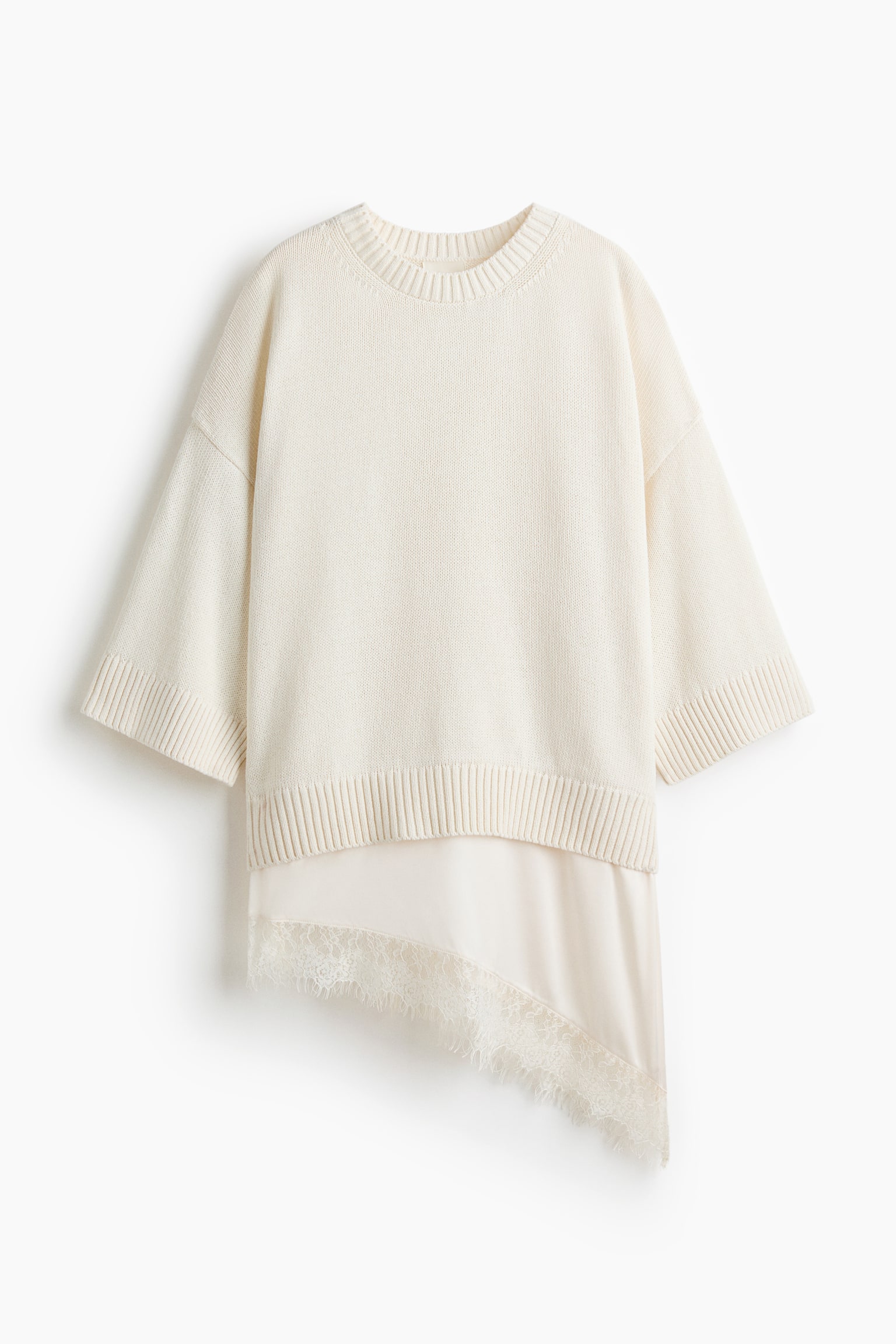 Layered Sweater - Cream - 1
