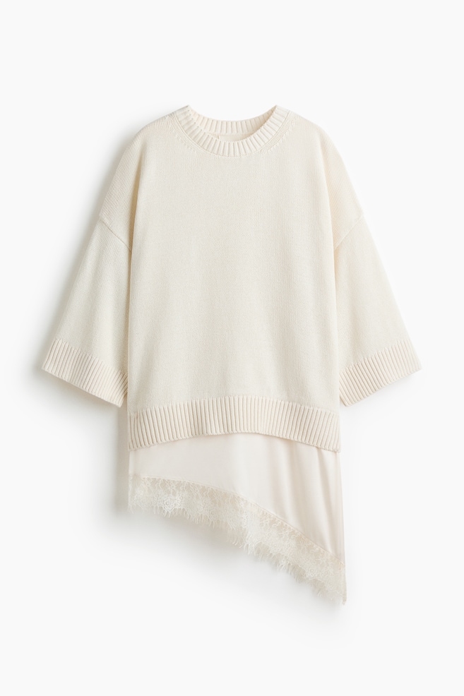 Layered Sweater - Cream - 1