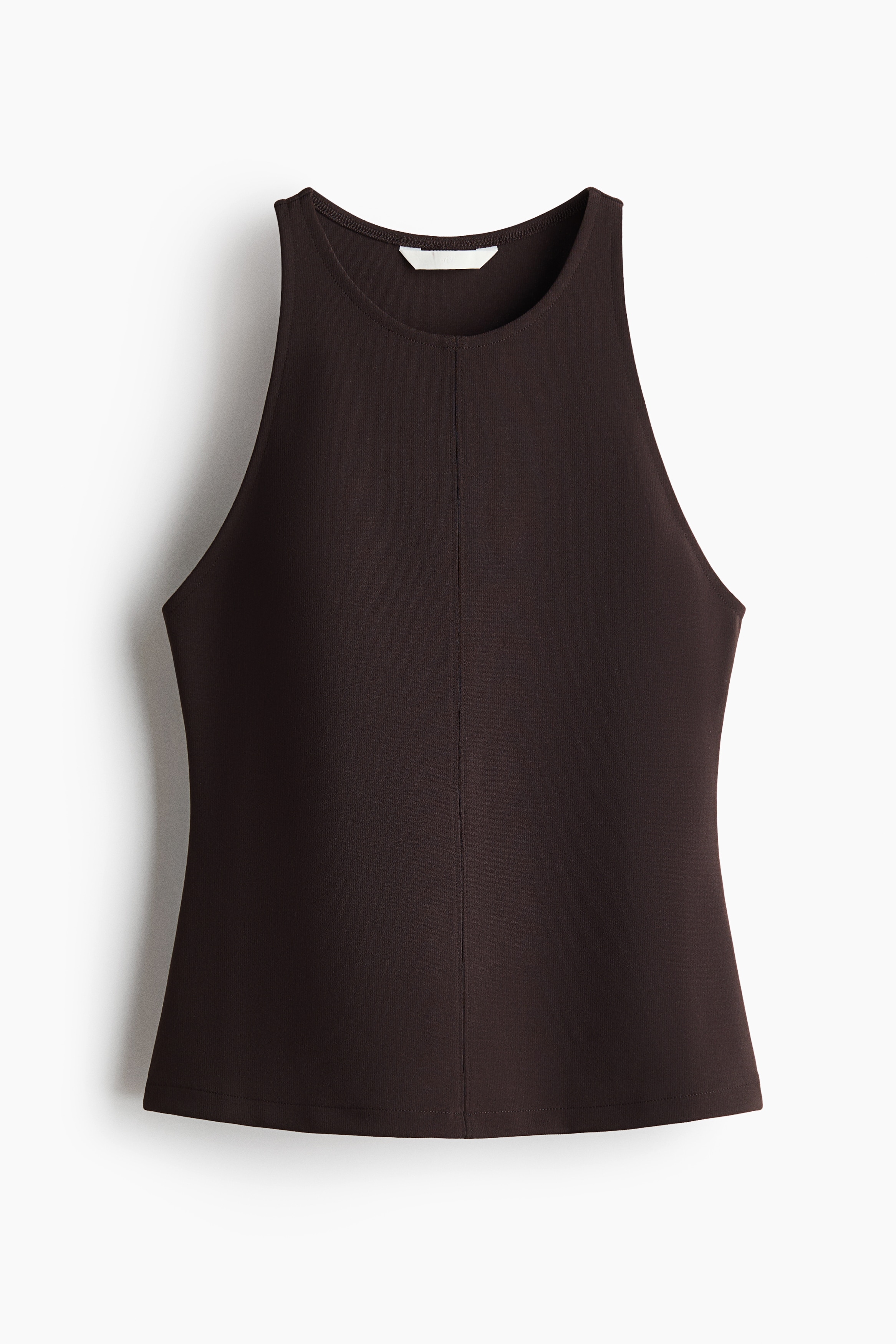 Débardeur jersey romanite - Marron foncé/Noir/Beige clair