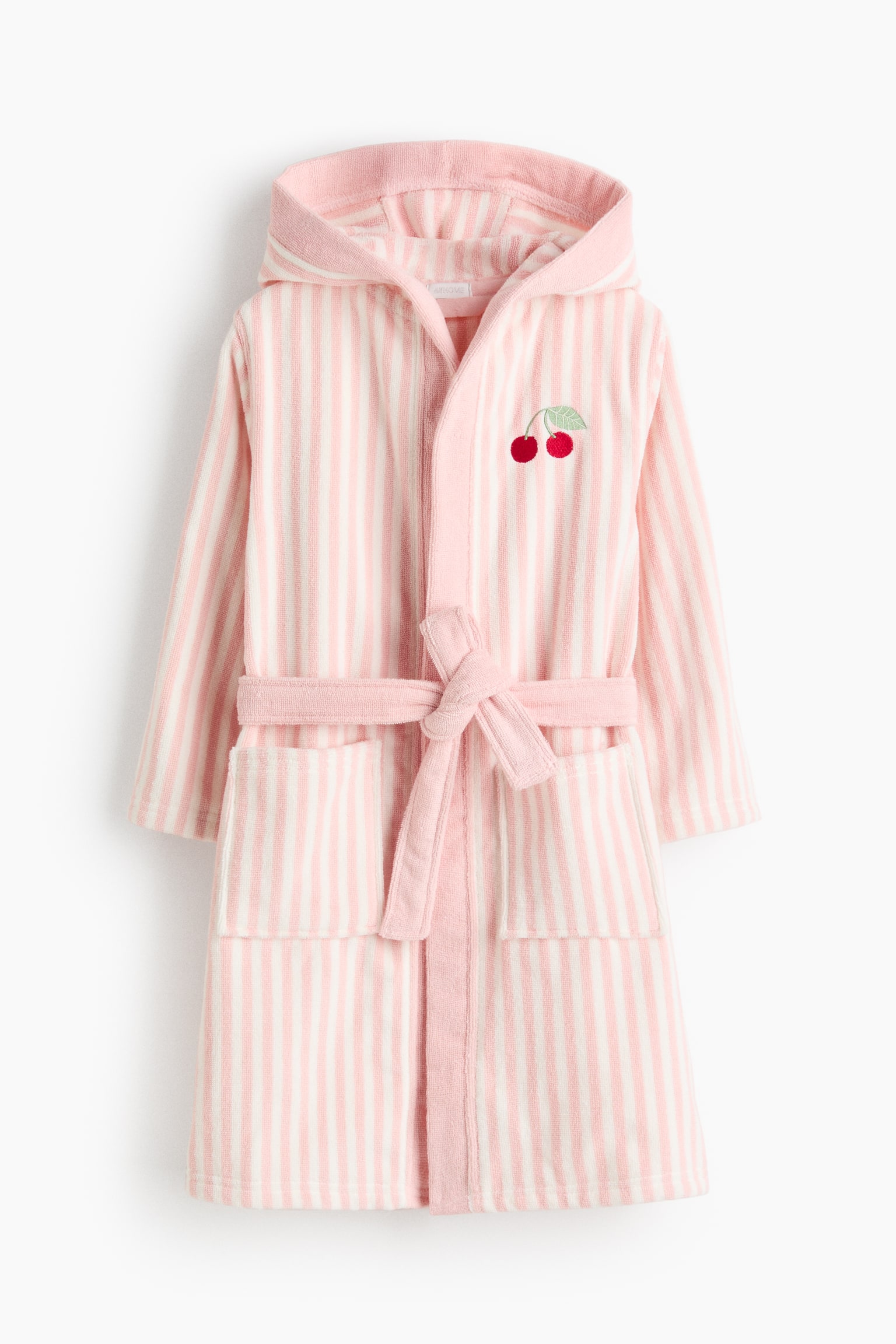 Embroidery-detail dressing gown - Light pink/Cherries/Light blue/Aeroplane - 1