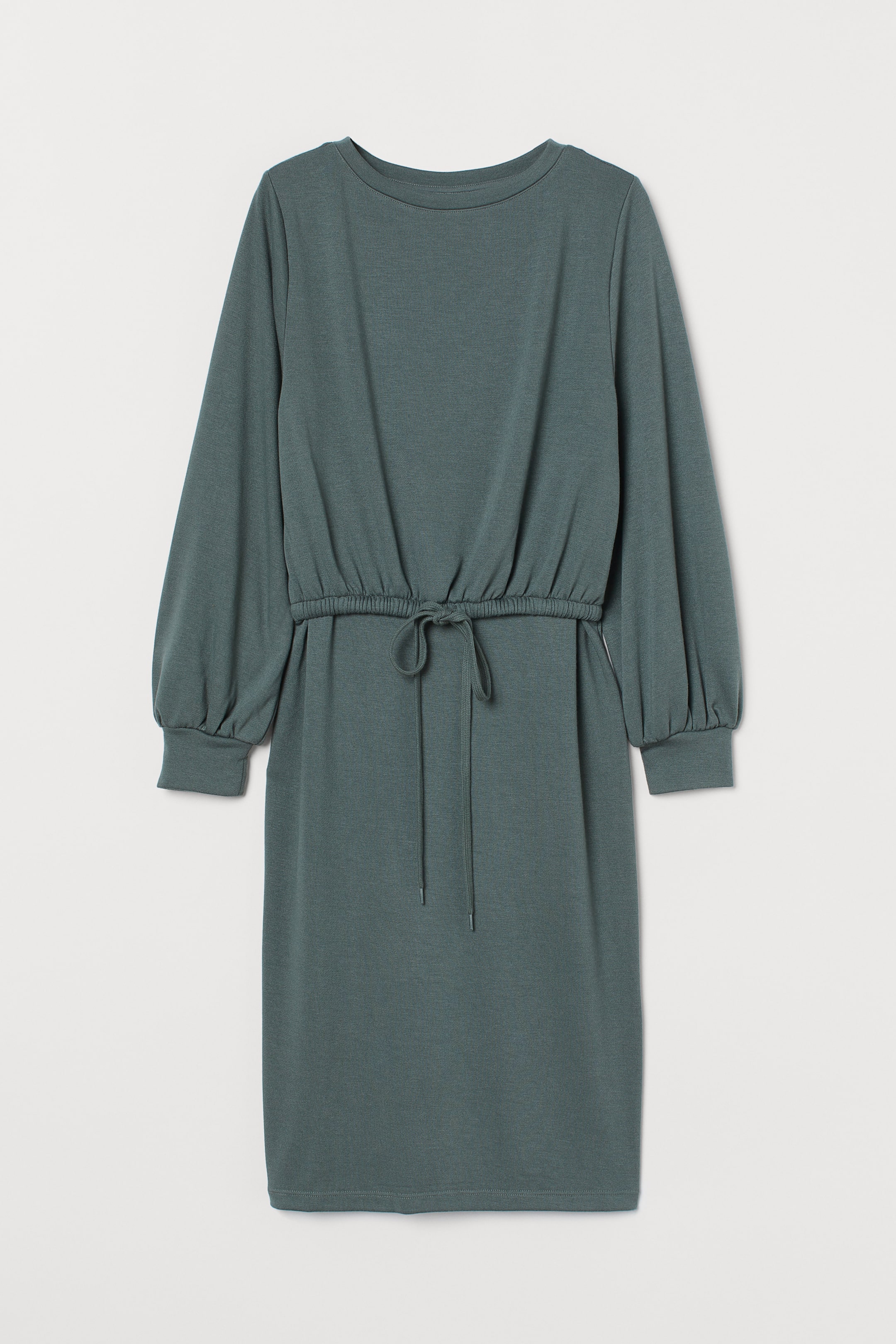 MAMA Nursing dress - Round neck - Long sleeve - Sage green - Ladies | H ...