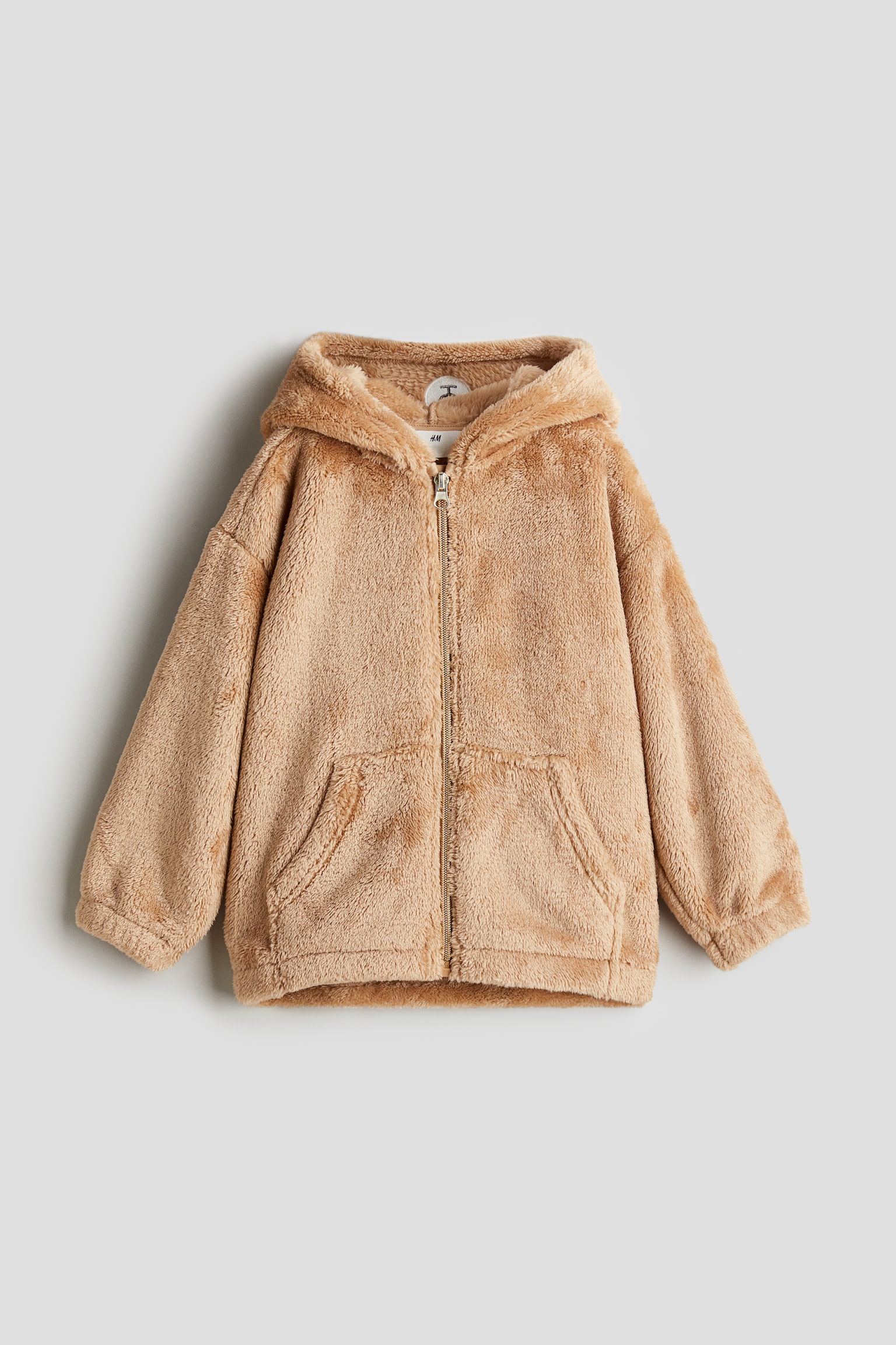 Pile zip-through hoodie - Beige/Natural white/Unicorn - 2