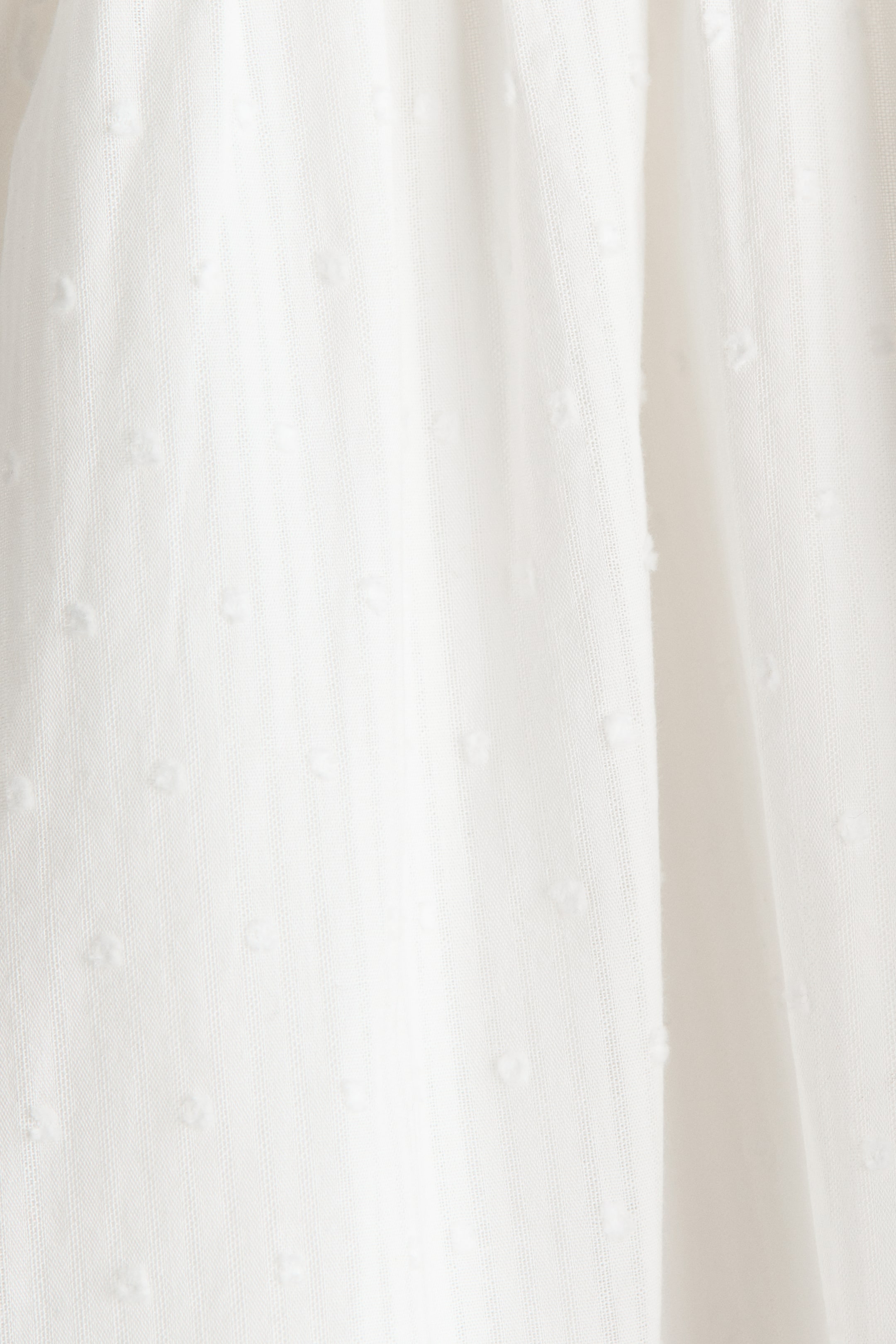 Frill-trimmed cotton dress