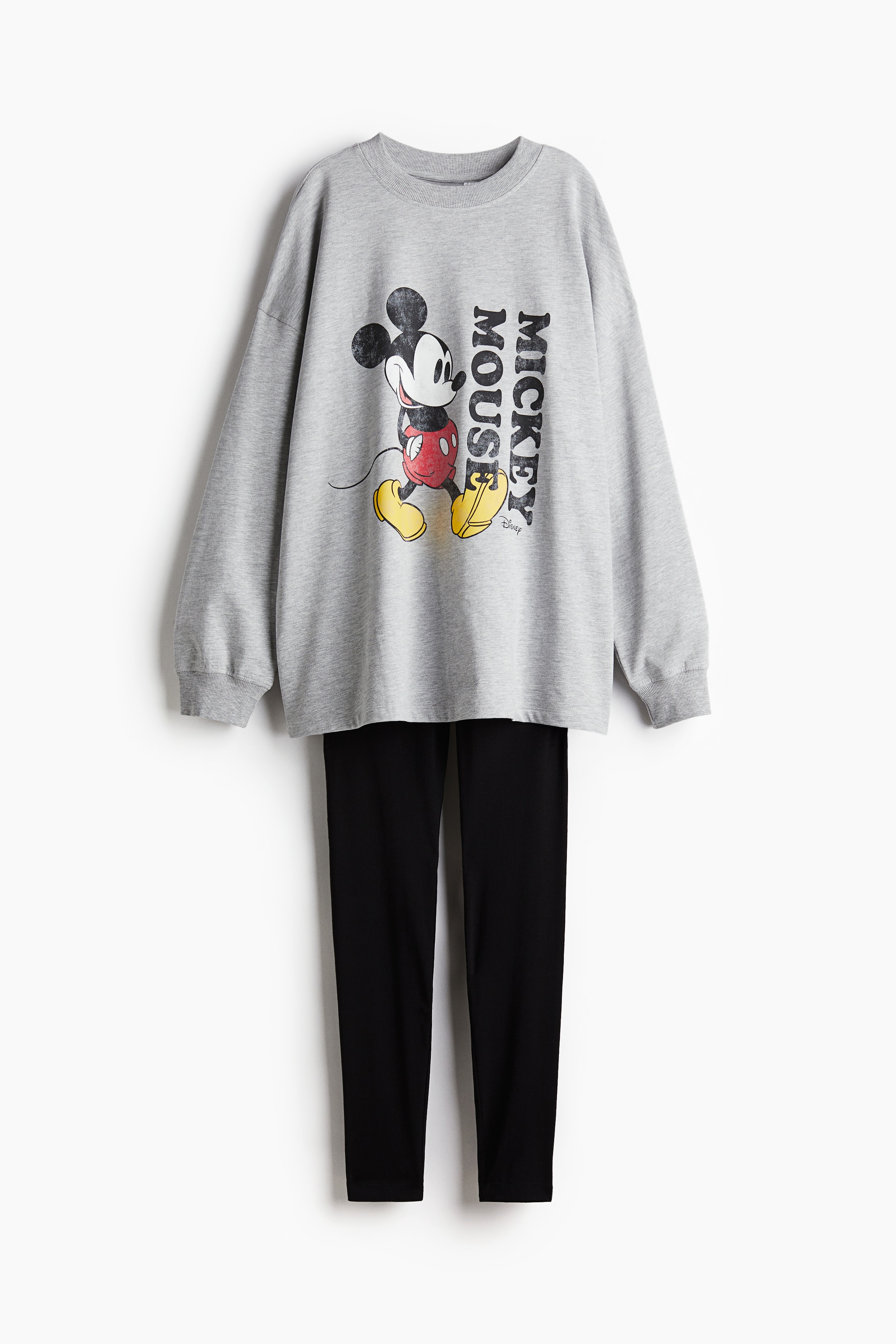 Women's Beige/Mickey Mouse Printed Pajamas | H\u0026M CA