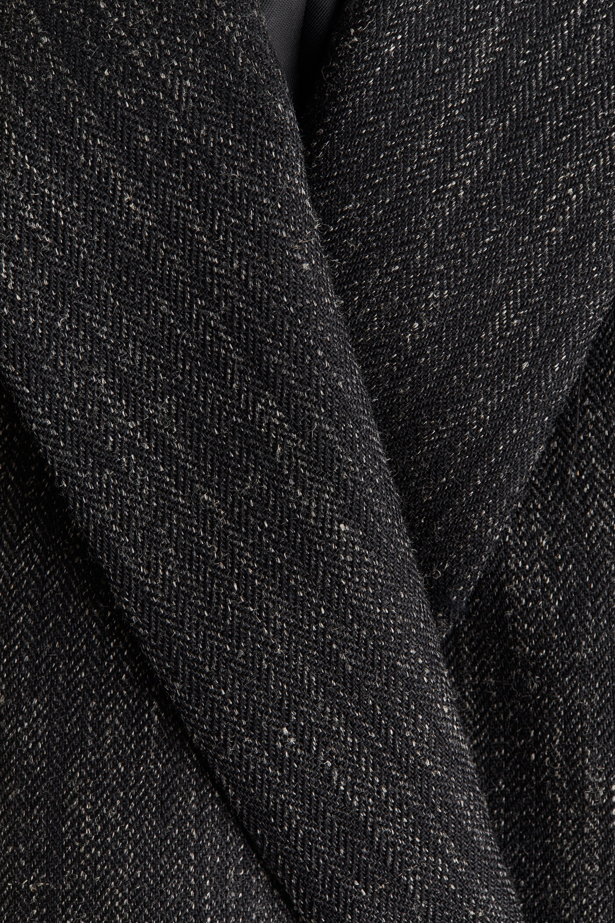 Double-breasted wool-blend blazer