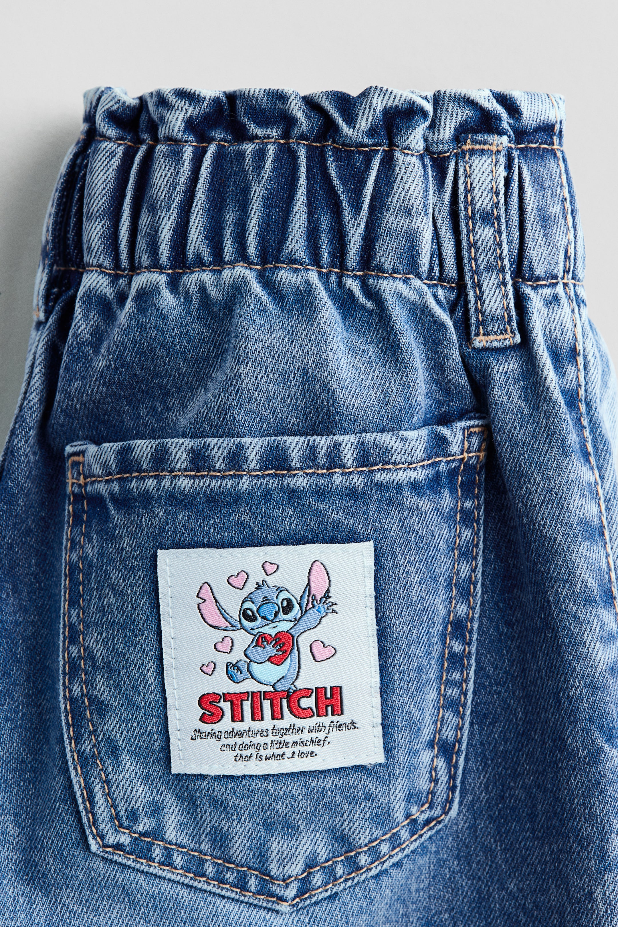 Jean à jambes larges avec motifs