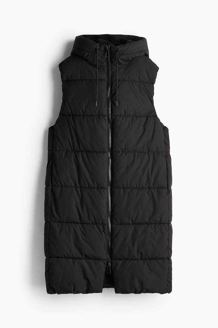 Weste Lang Puffer Weste Damen Zara Kapuze Zara Lange Steppweste