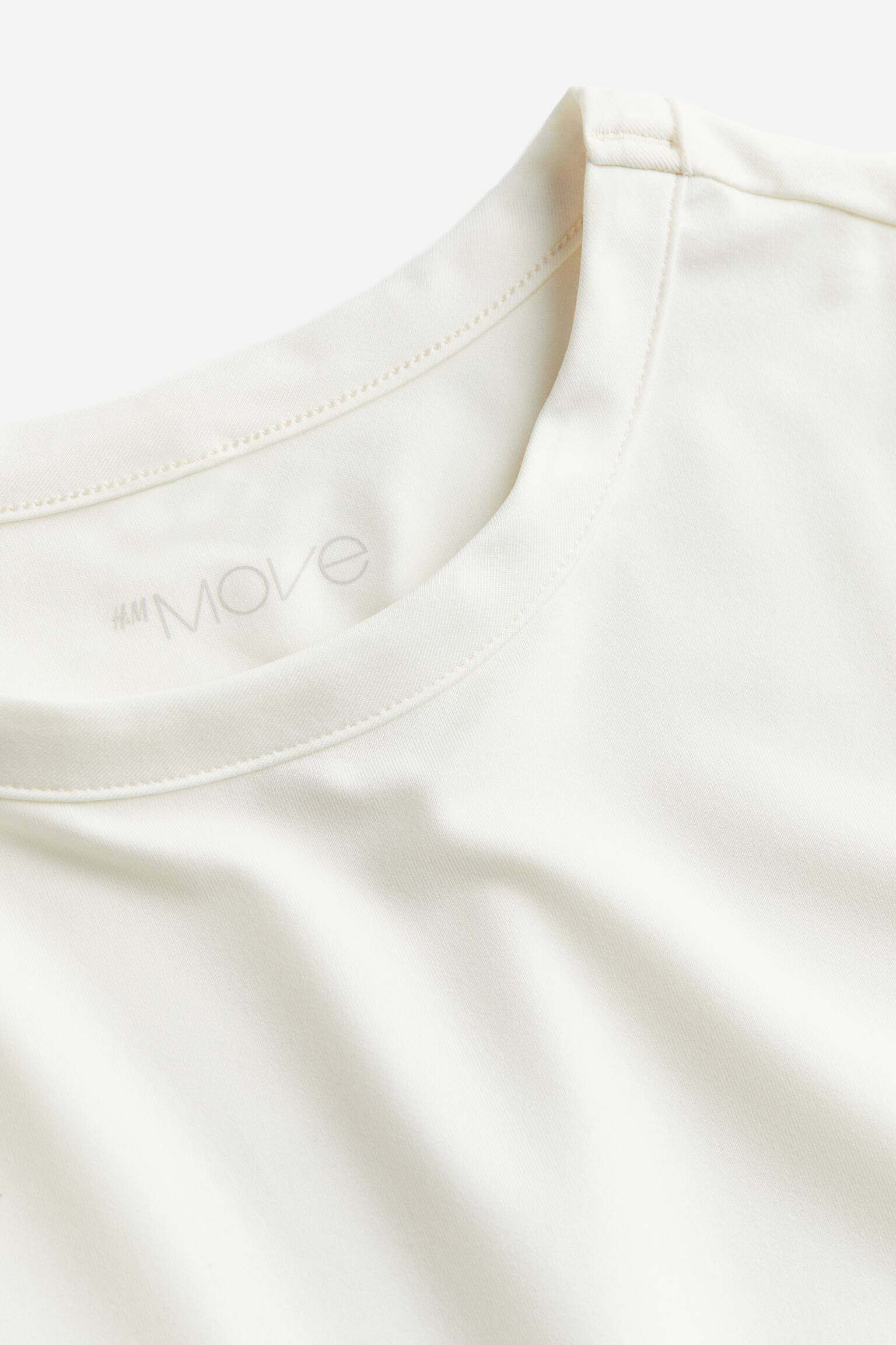 Activewear Top In DryMove™ - White/Black - 4