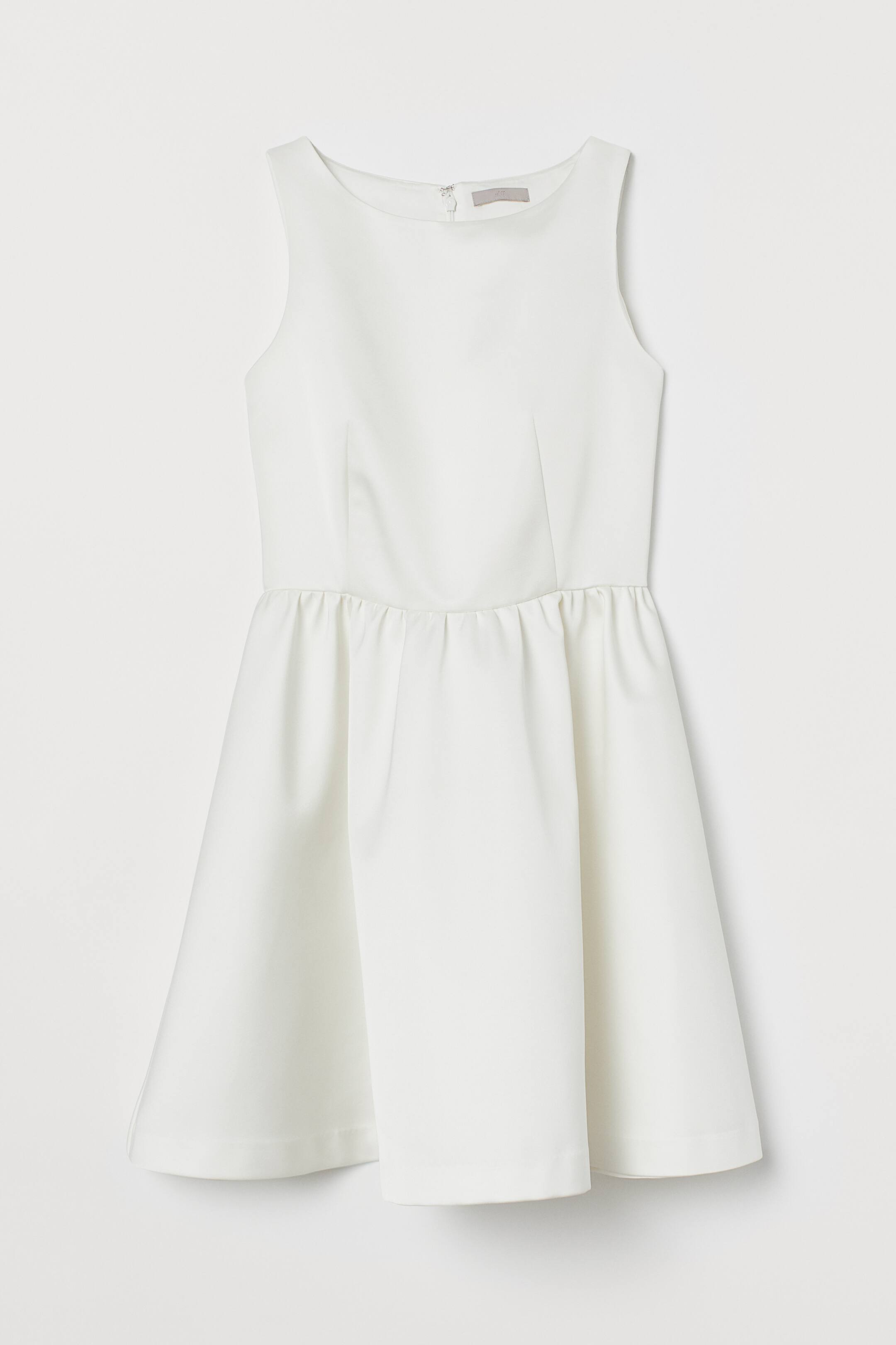 Zobacz większy obraz: Krótka sukienka z satyny - Biały - ONA | H&M PL 1