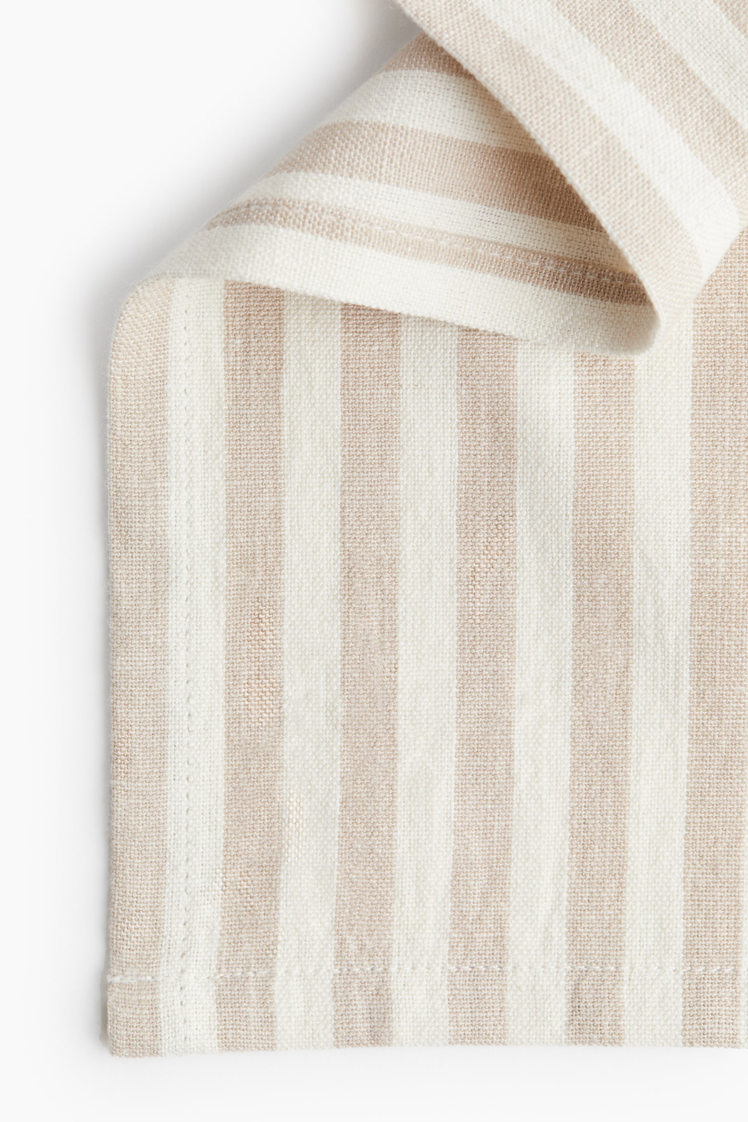 Cotton tea towel - Beige/Striped/Dark grey/Striped - 2