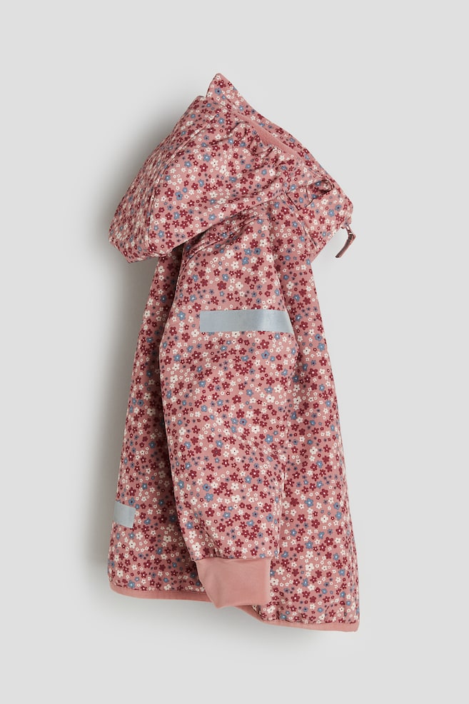 Water-resistant Softshell Jacket - Dark dusty pink/floral/Light beige/patterned/Dark blue/dinosaurs - 5