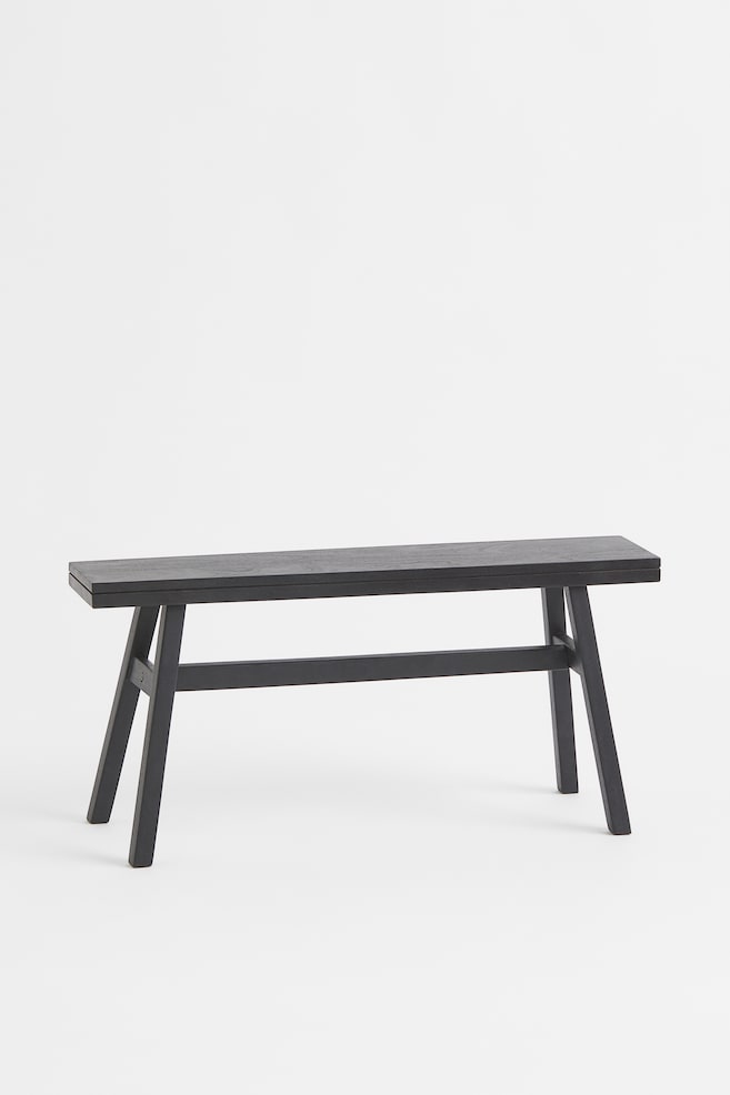 Wooden bench - Black - 1
