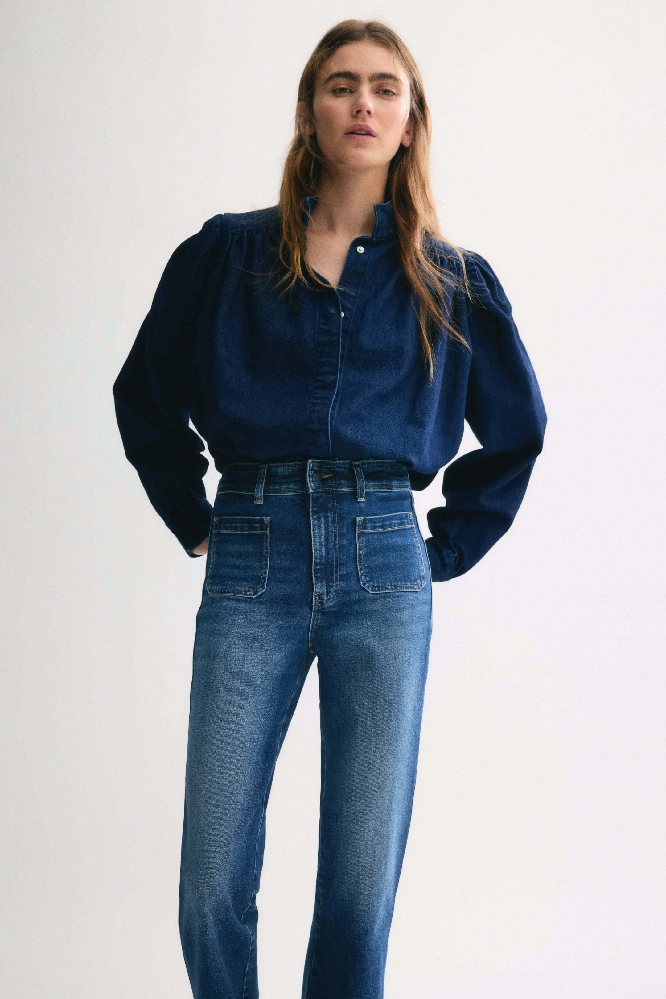 Visualizza immagine più grande: Flared High Jeans - Blu denim scuro - DONNA | H&M IT 1