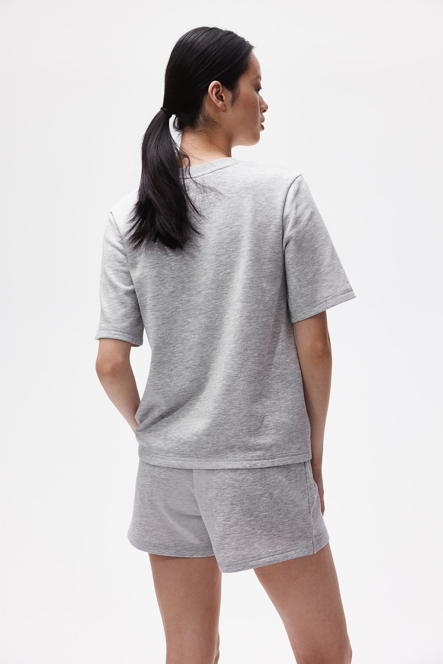 MAMA 2-piece sweatshirt set - Light grey marl - 3