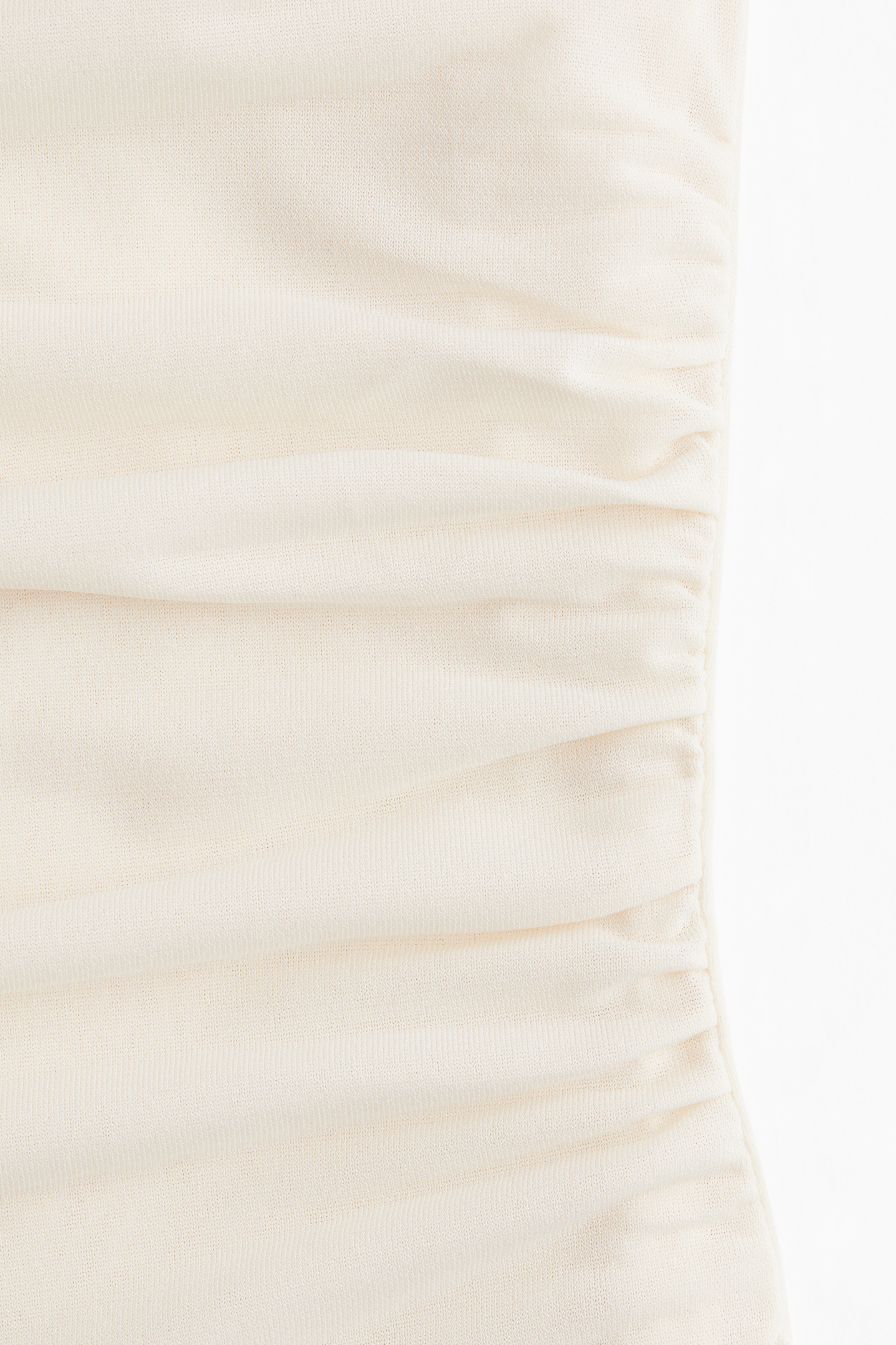 Draped cap-sleeved top