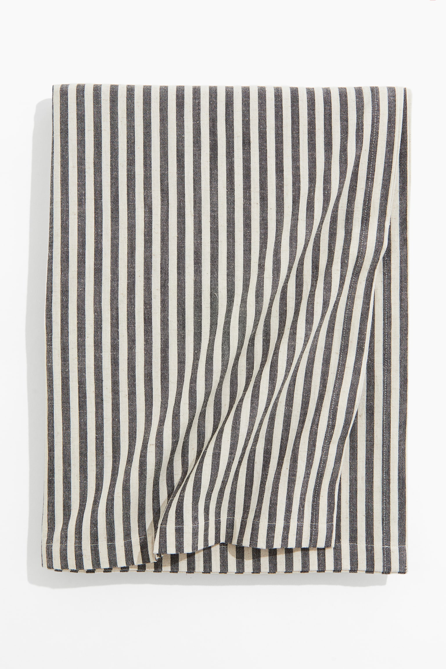 Cotton-blend tablecloth - Dark grey/Striped/Beige/Striped/Light beige/Checked - 1