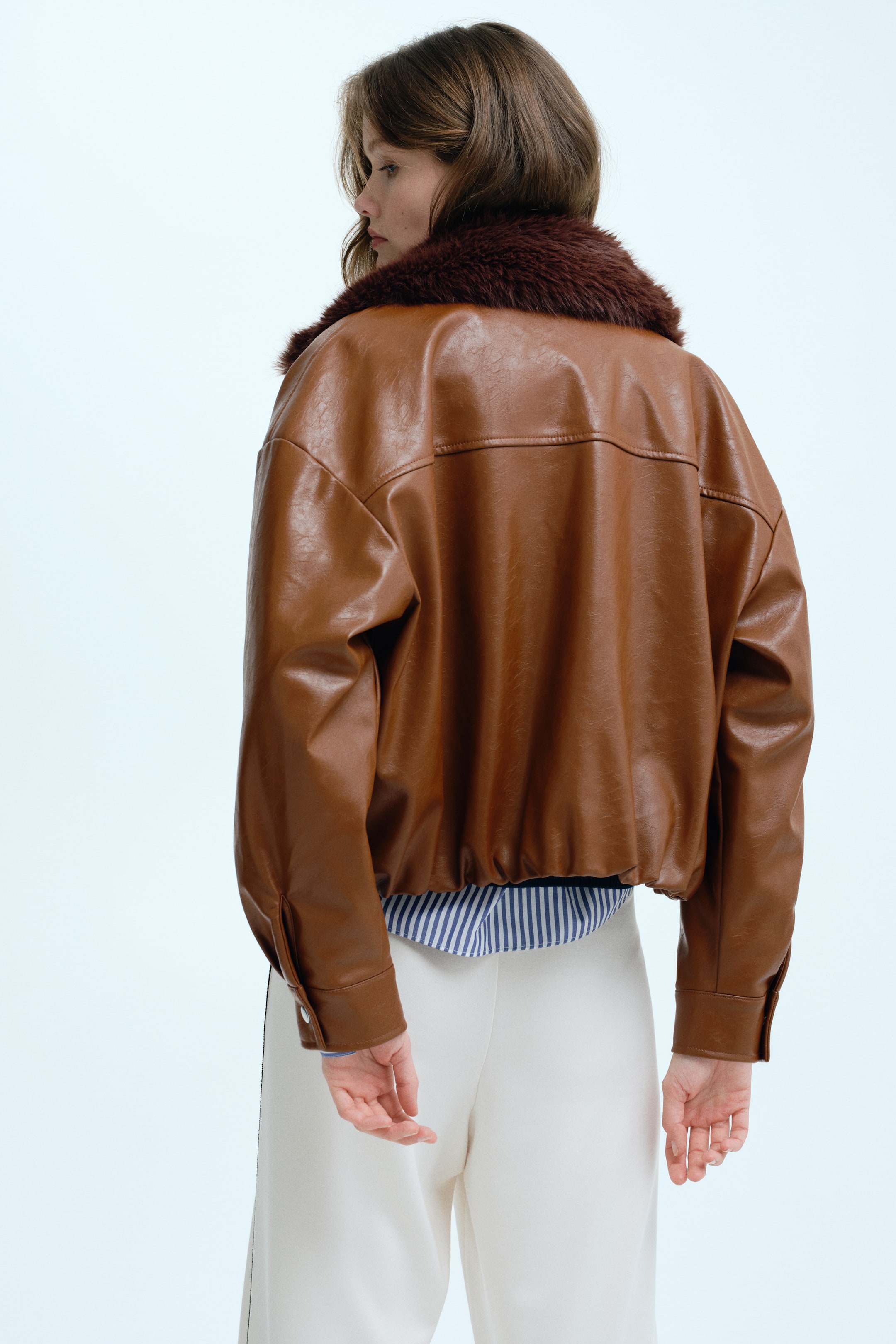 Jacket with Fluffy Collar