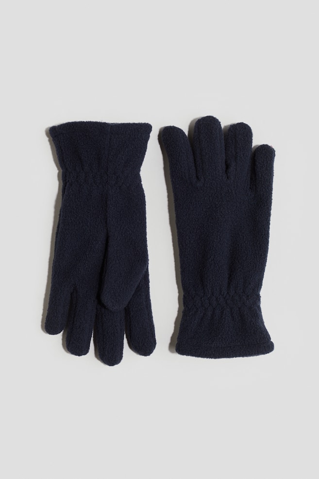 Fleece gloves - Navy blue/Light pink/Light dusty pink - 1