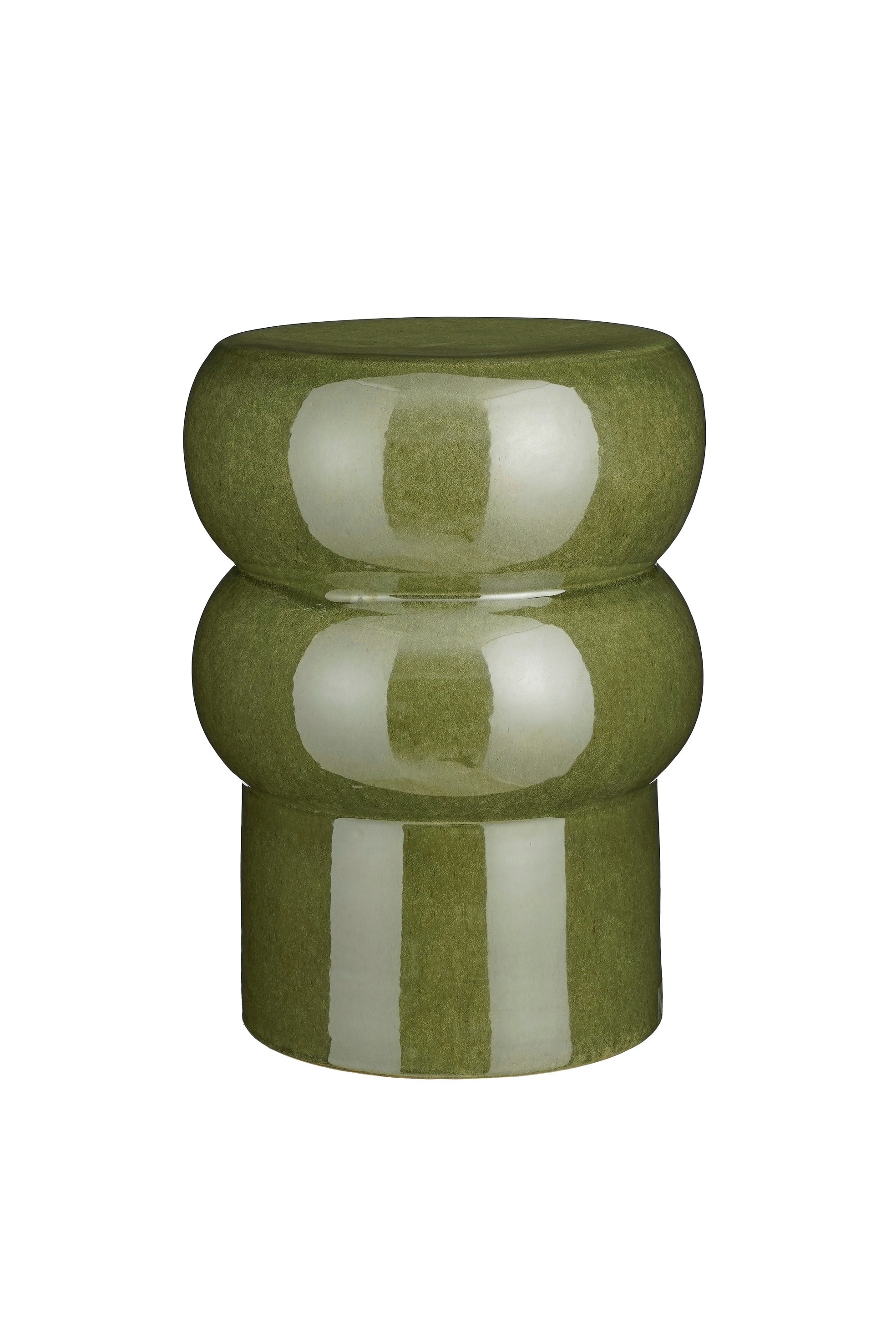 Mica Decorations - Table D'appoint En Céramique - Vert Foncé