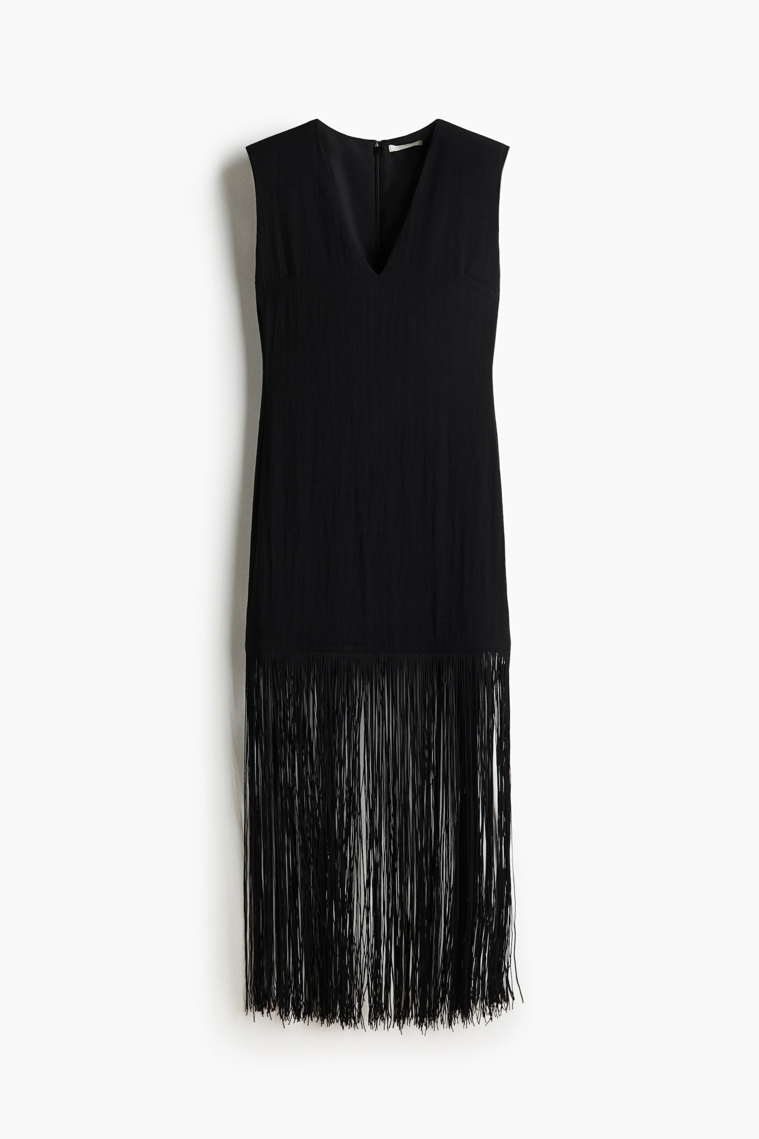 Fringed shoulder-pad dress - 2