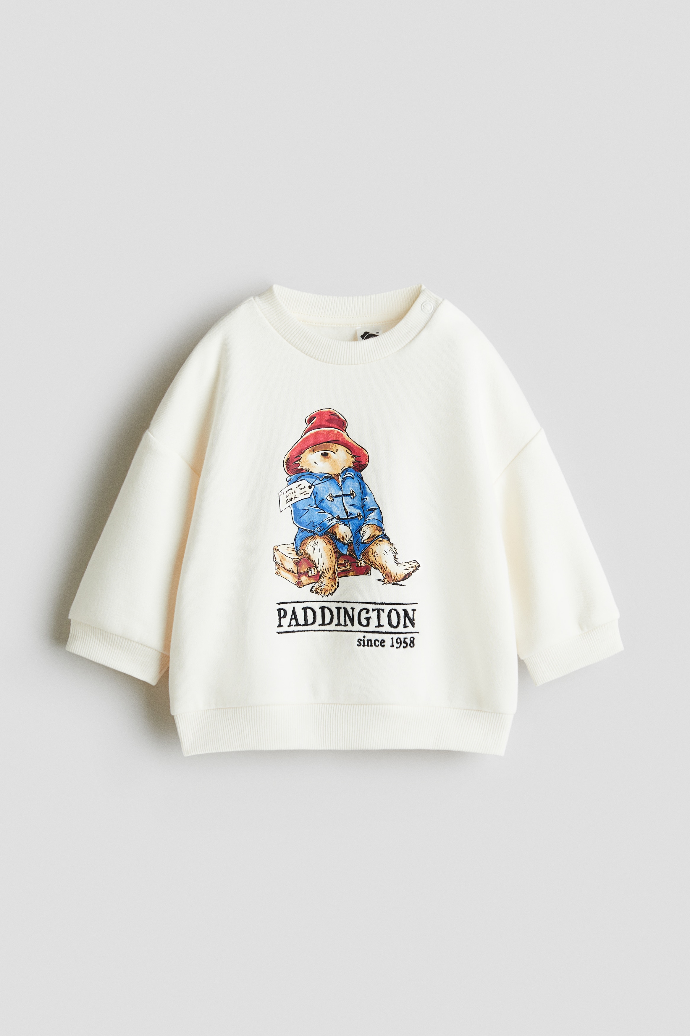 H & M - プリントデザインスウェットシャツ - ホワイト