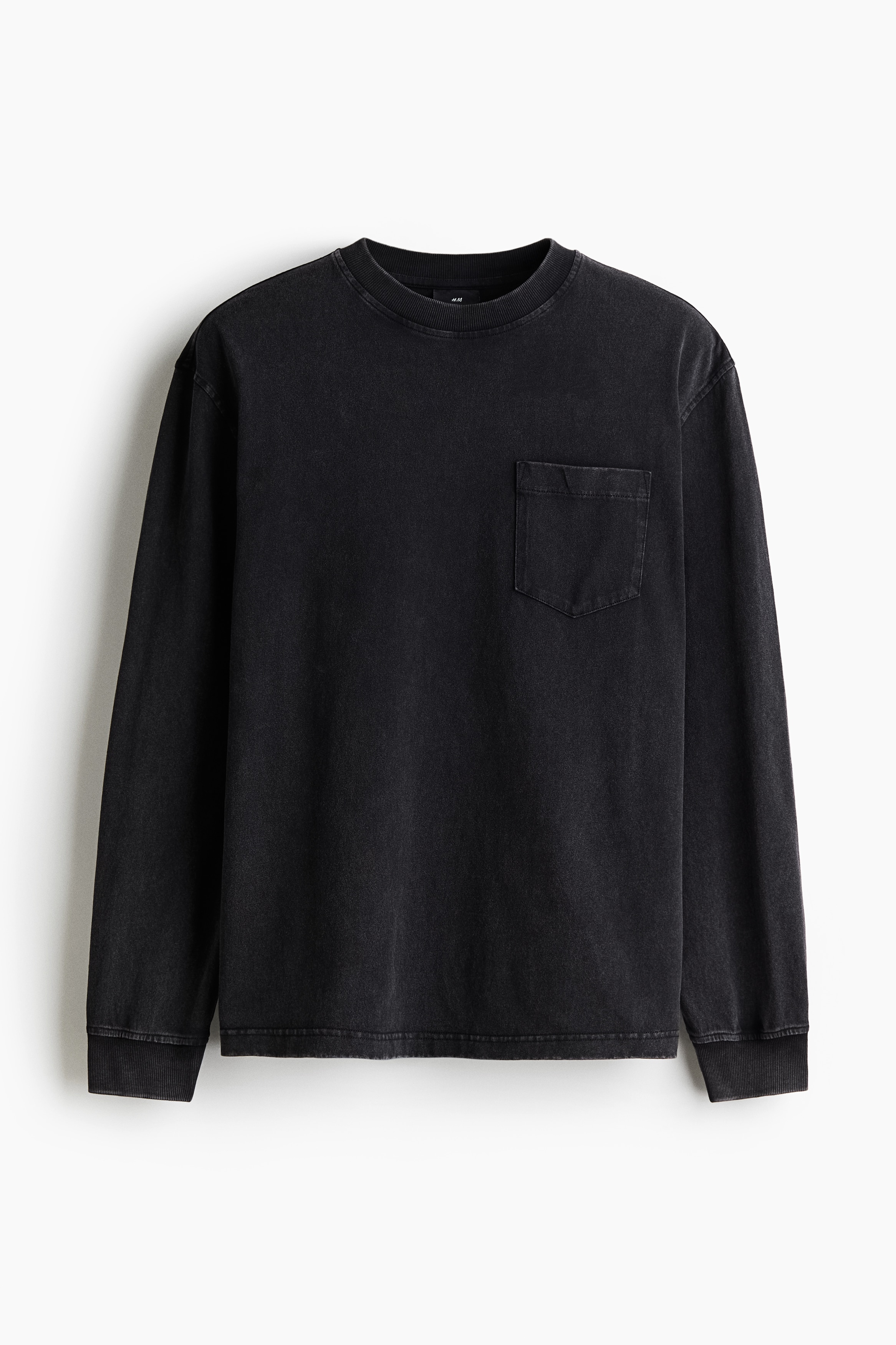 ルーズフィット ウォッシュドルックジャージートップス - ダーク