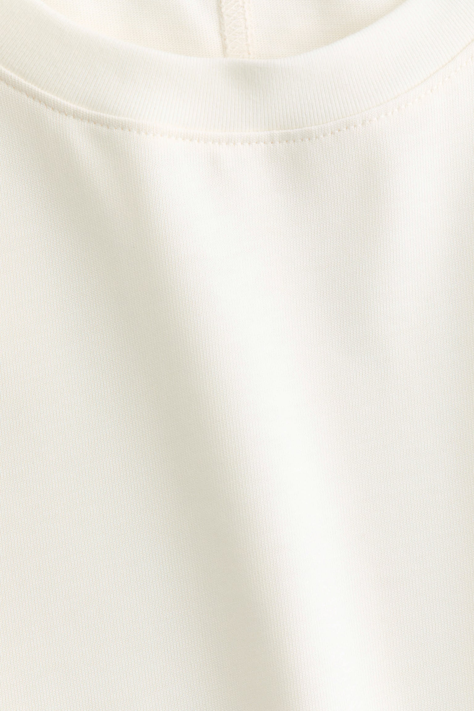 Женский топ H&M Pima Cotton Top, цвет: Слоновая кость — фото 6