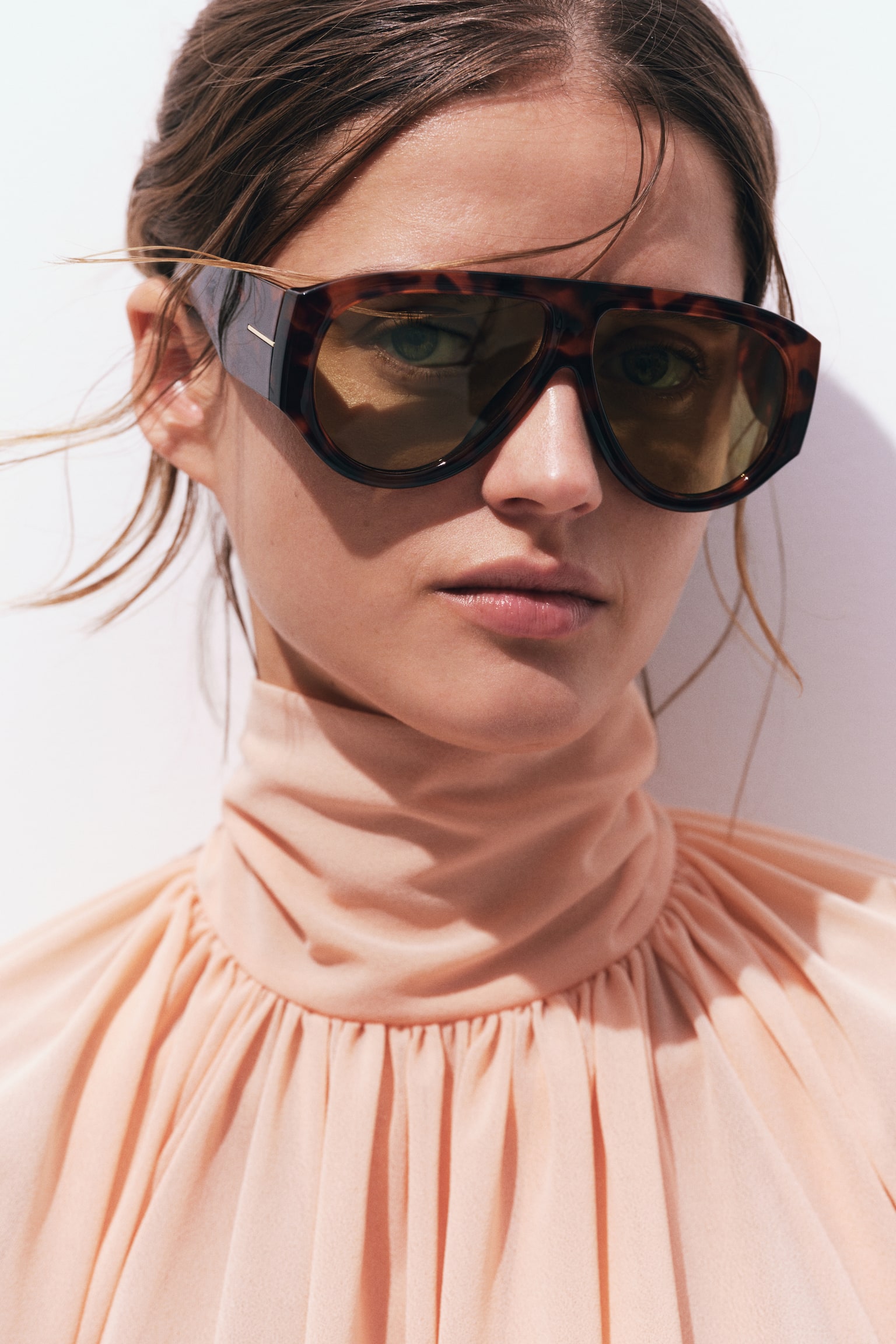 Polarised sunglasses - Brown/Tortoiseshell pattern - 1