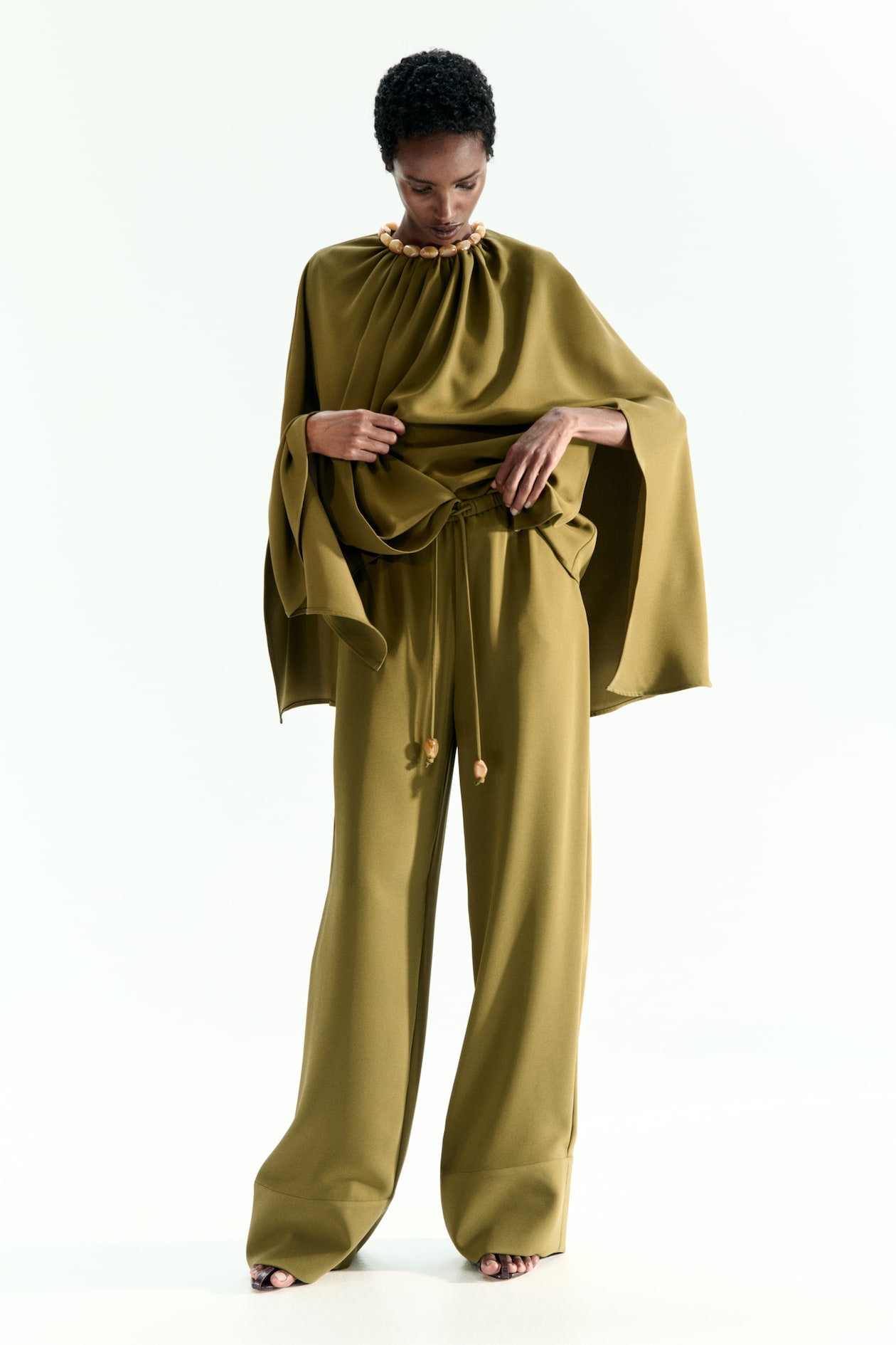 Wide-Leg Drawstring Pants - image 2