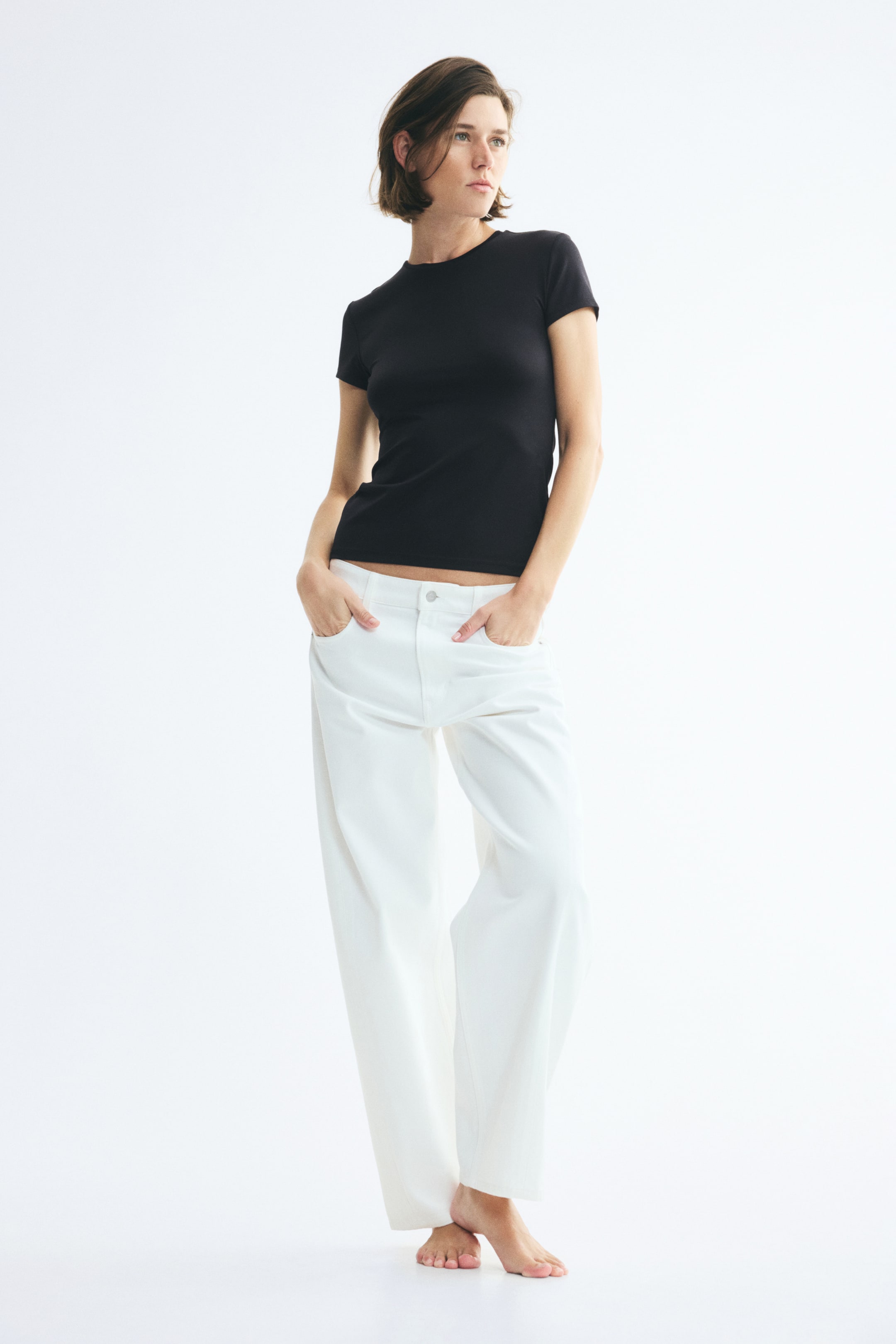 Fitted Microfiber T-shirt