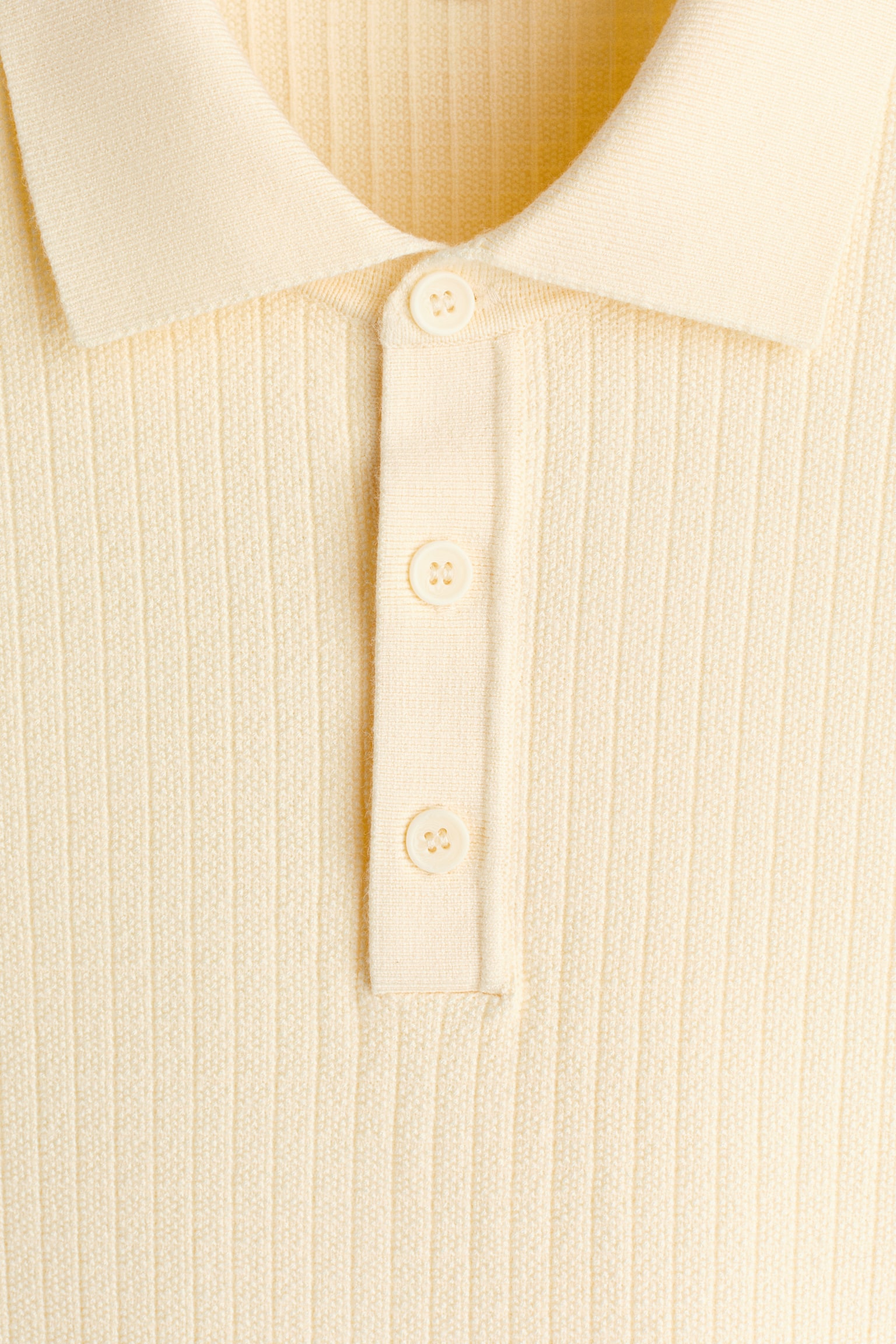 Regular Fit Textured-knit polo shirt - Light yellow/White/Navy blue/Grey/Navy blue - 7
