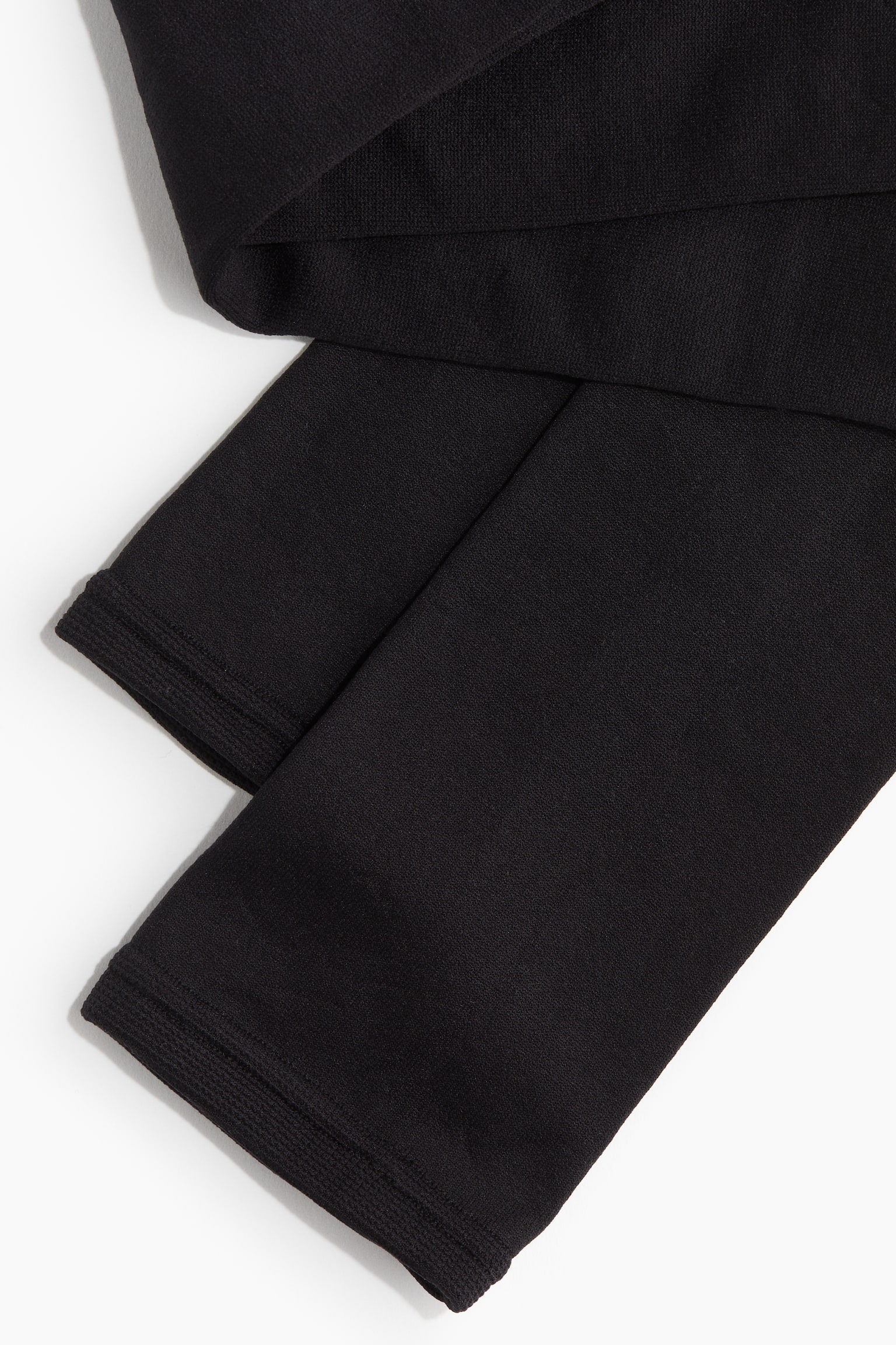 Fleece leggings - Black/Grey - 3