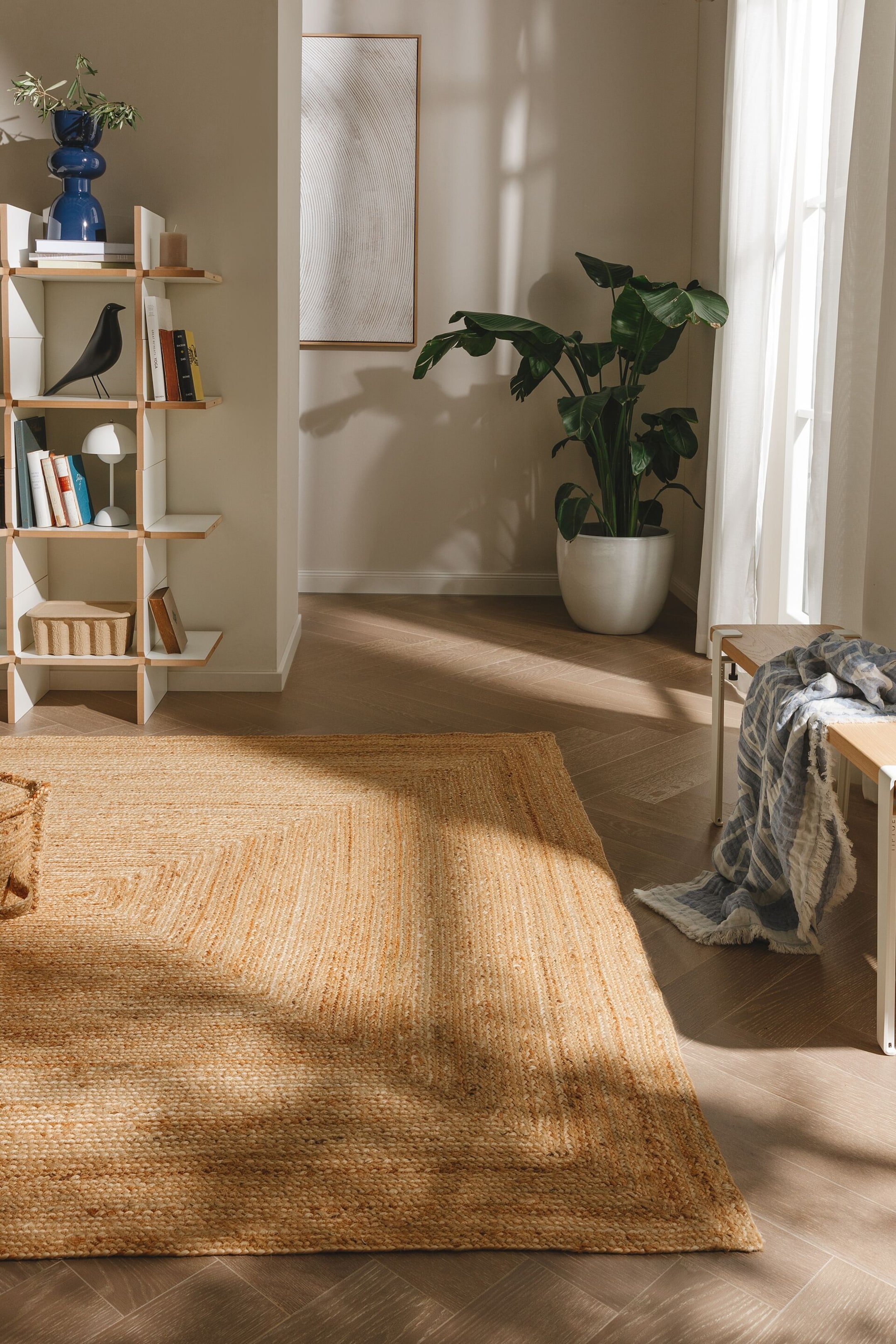 Grotere afbeelding bekijken: Jute Vloerkleed Jutta - Lichtbruin - benuta - HOME | H&M NL 1
