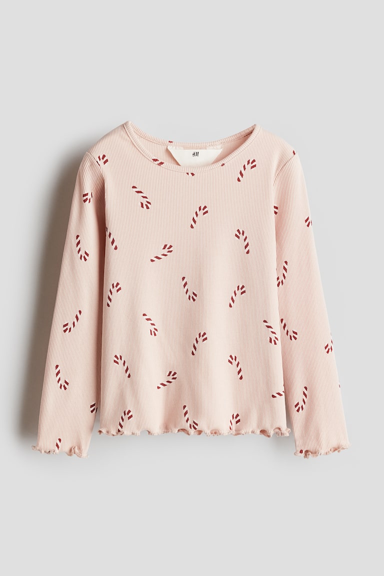 Printed Jersey Top