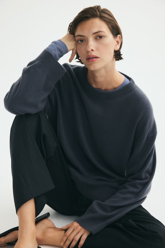 Cienki sweter kaszmirowy