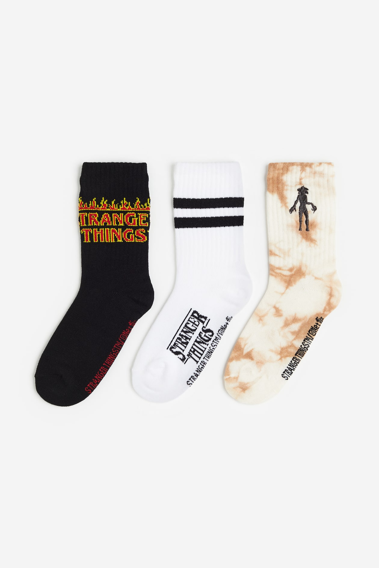 Lot de paires de chaussettes à motif Noir/Stranger Things ENFANT  H&M CH