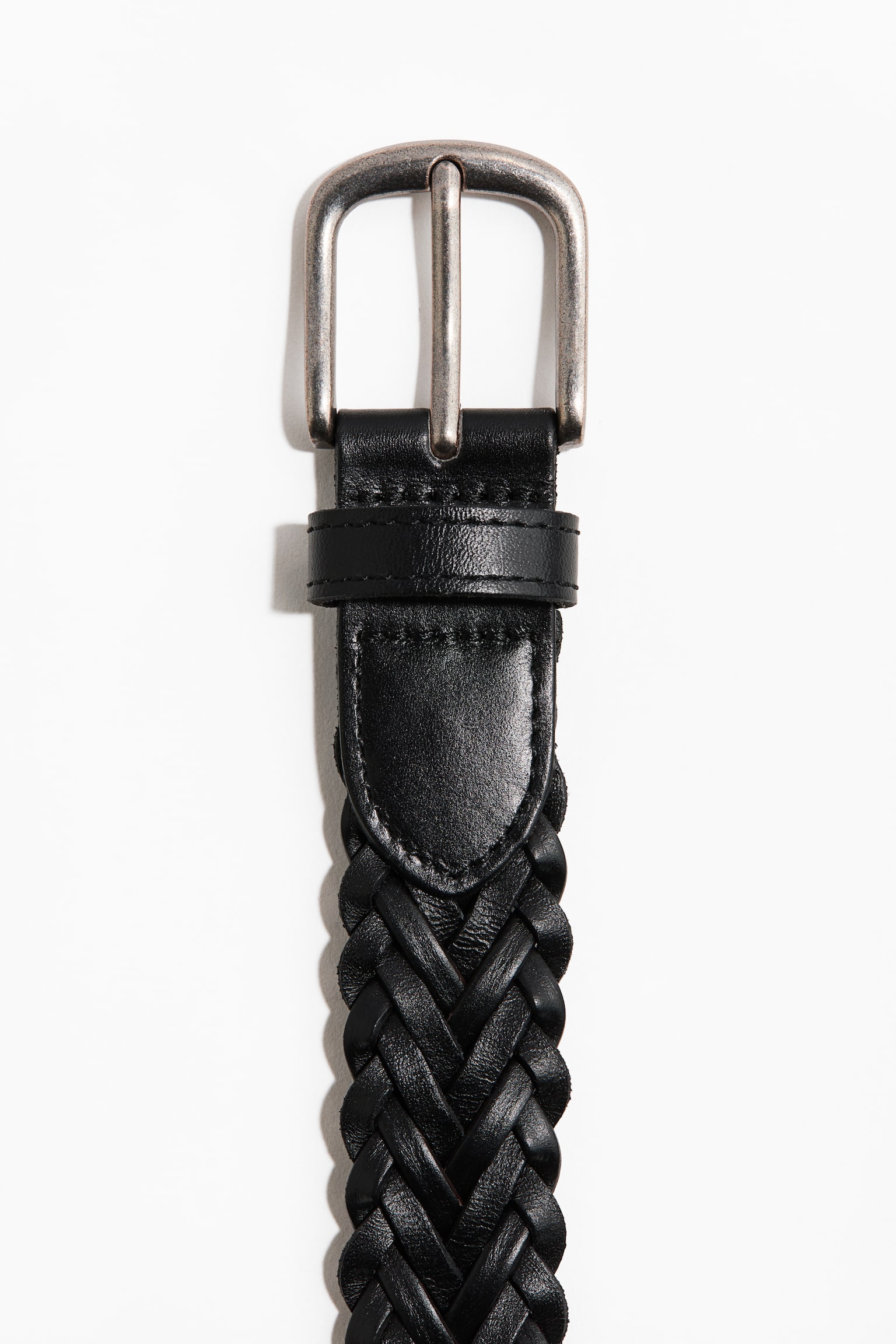 Braided belt - Black/Dark brown - 2