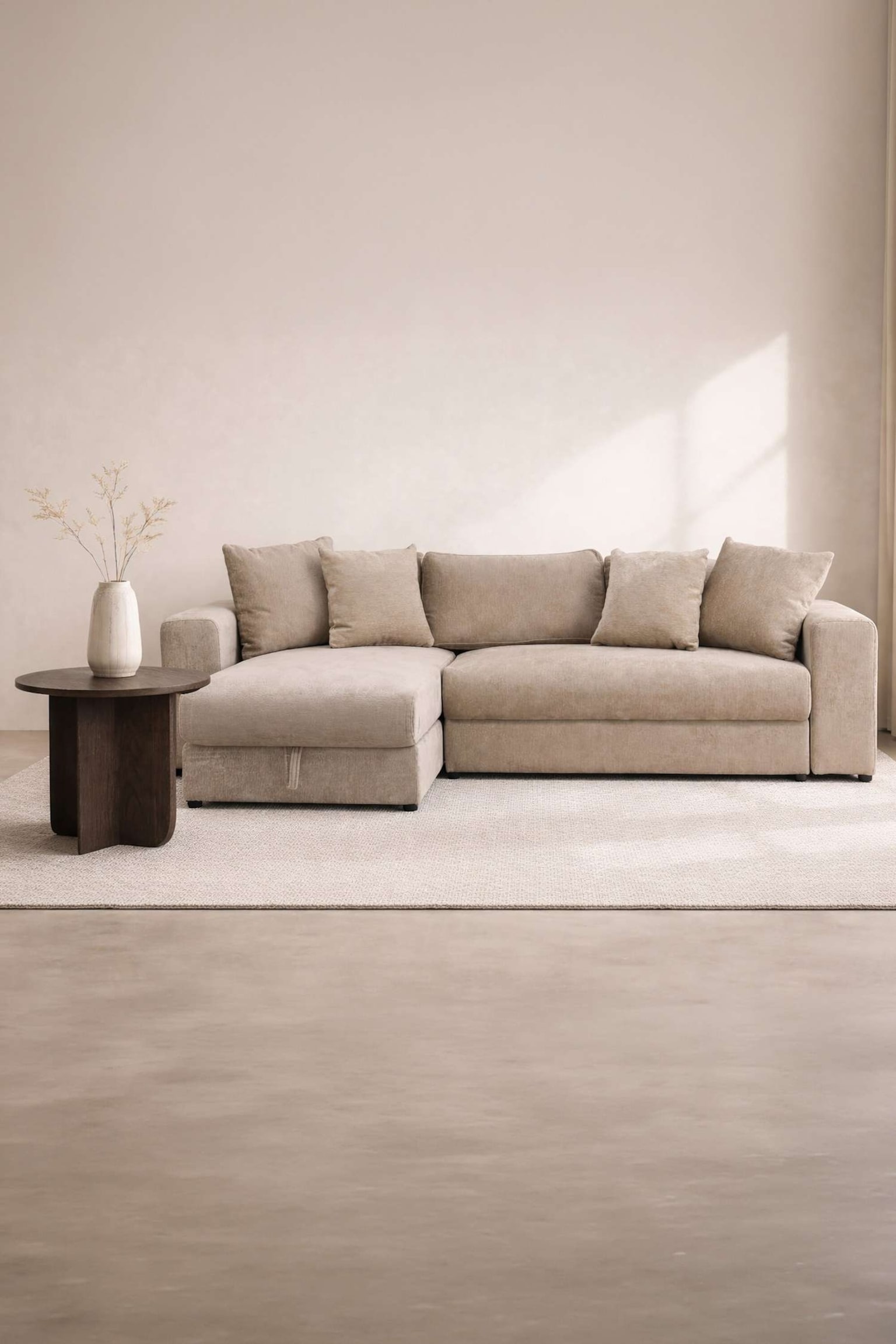 Letto Regolabile Bellman-Poliestere, Beige - 2
