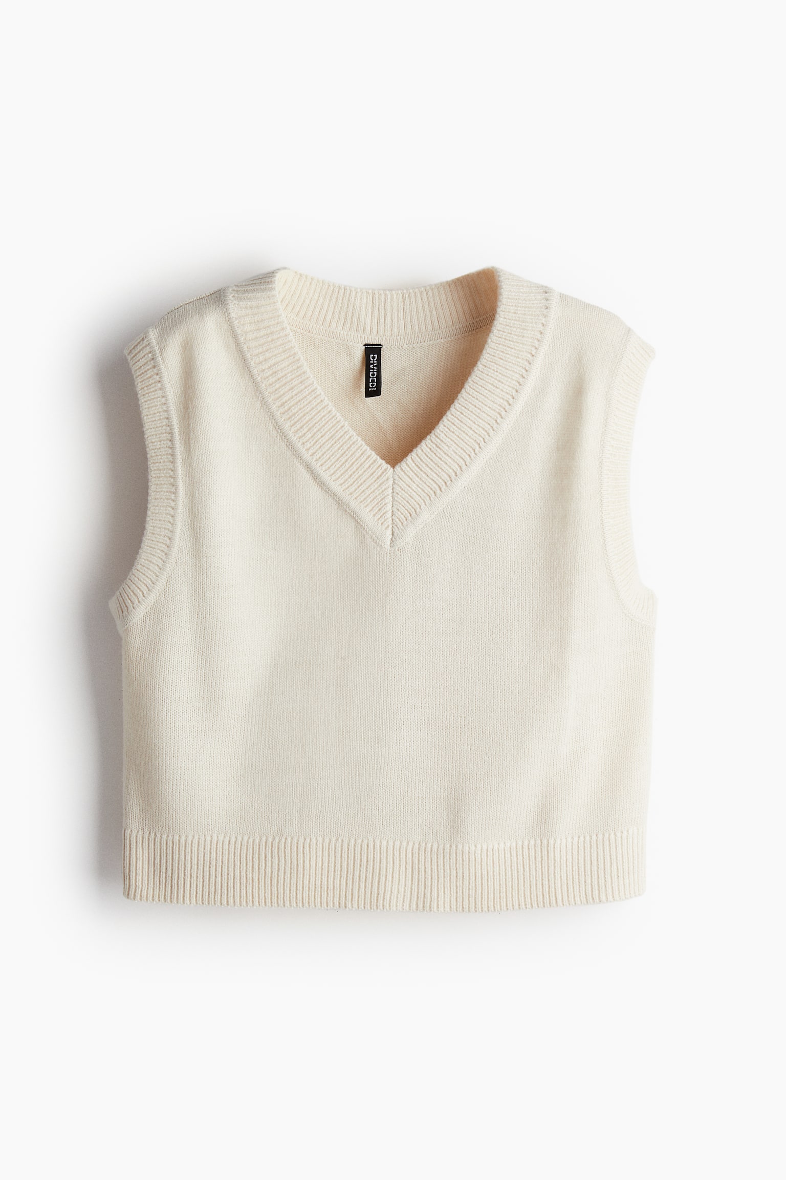 V-neck sweater vest - Light beige/Black/White/Navy blue/Light blue - 2