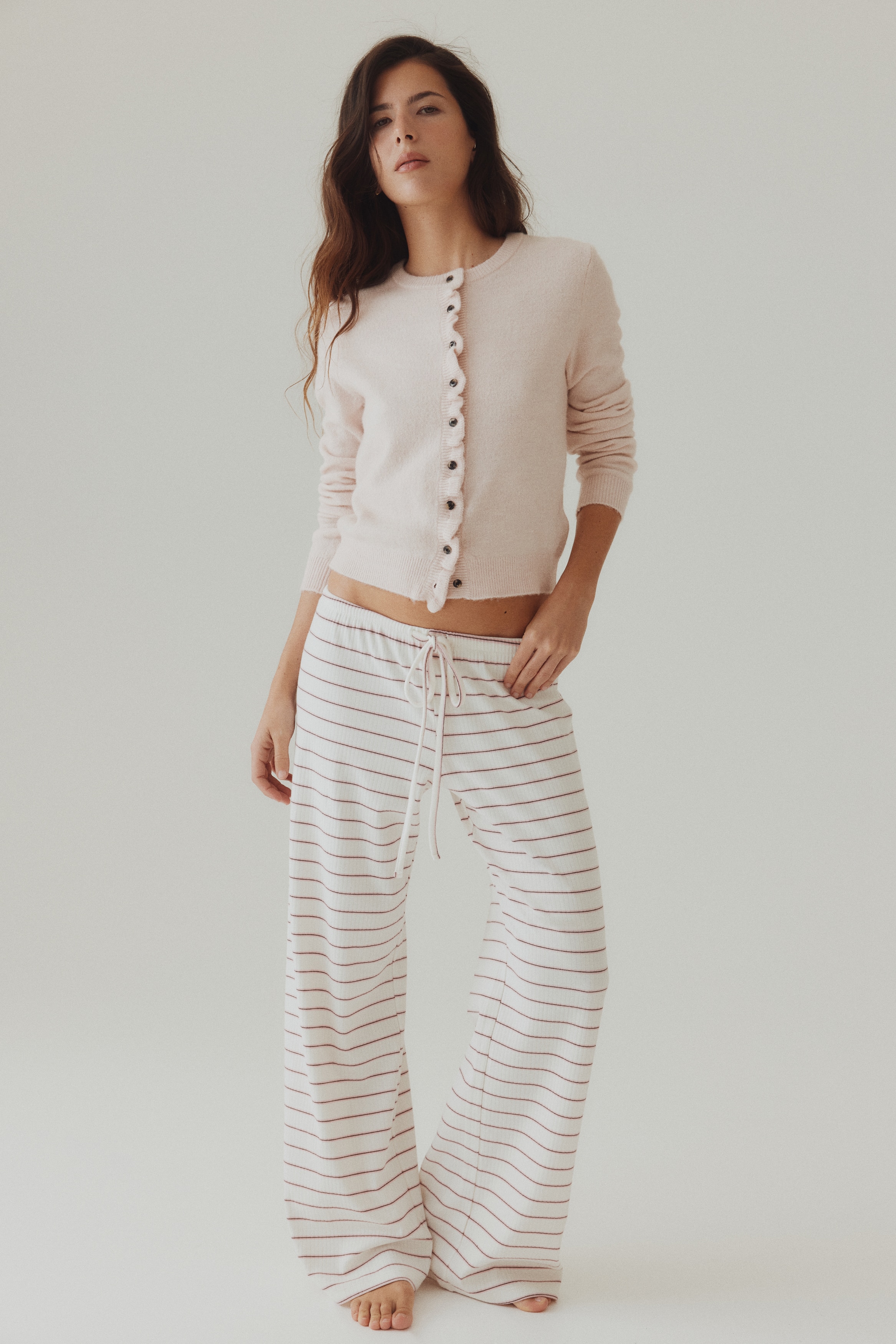 Cotton-blend trousers