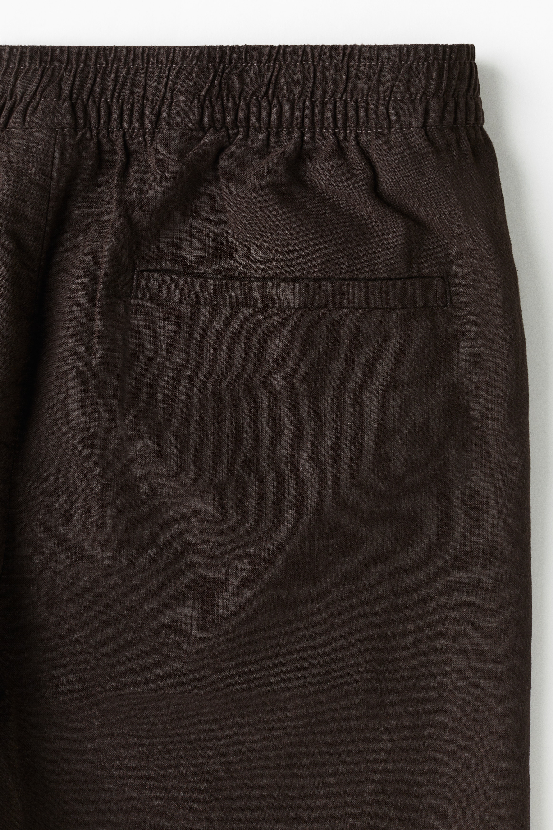 Regular Fit Linen-blend shorts