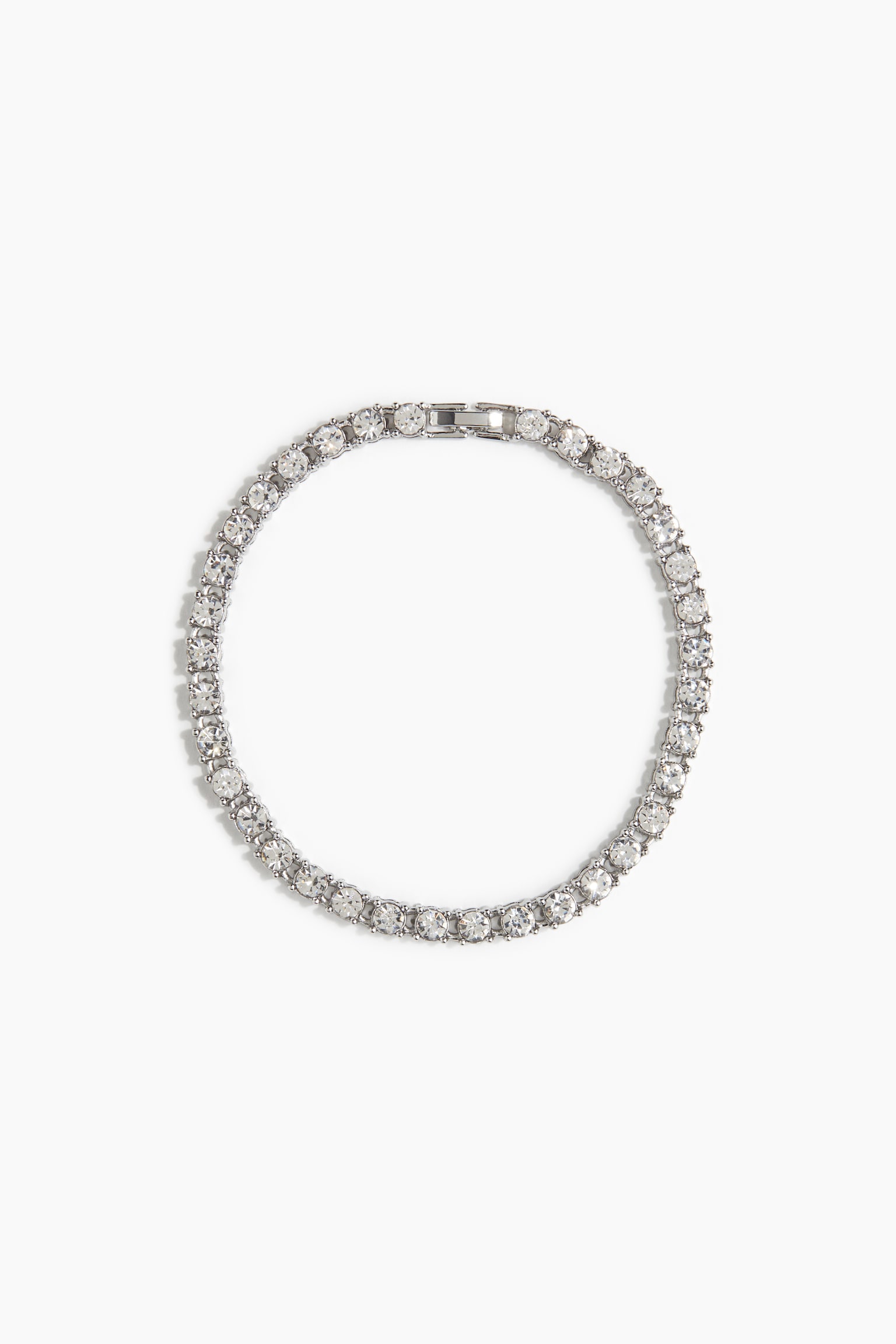 Rhinestone bracelet - Silver-coloured - 2