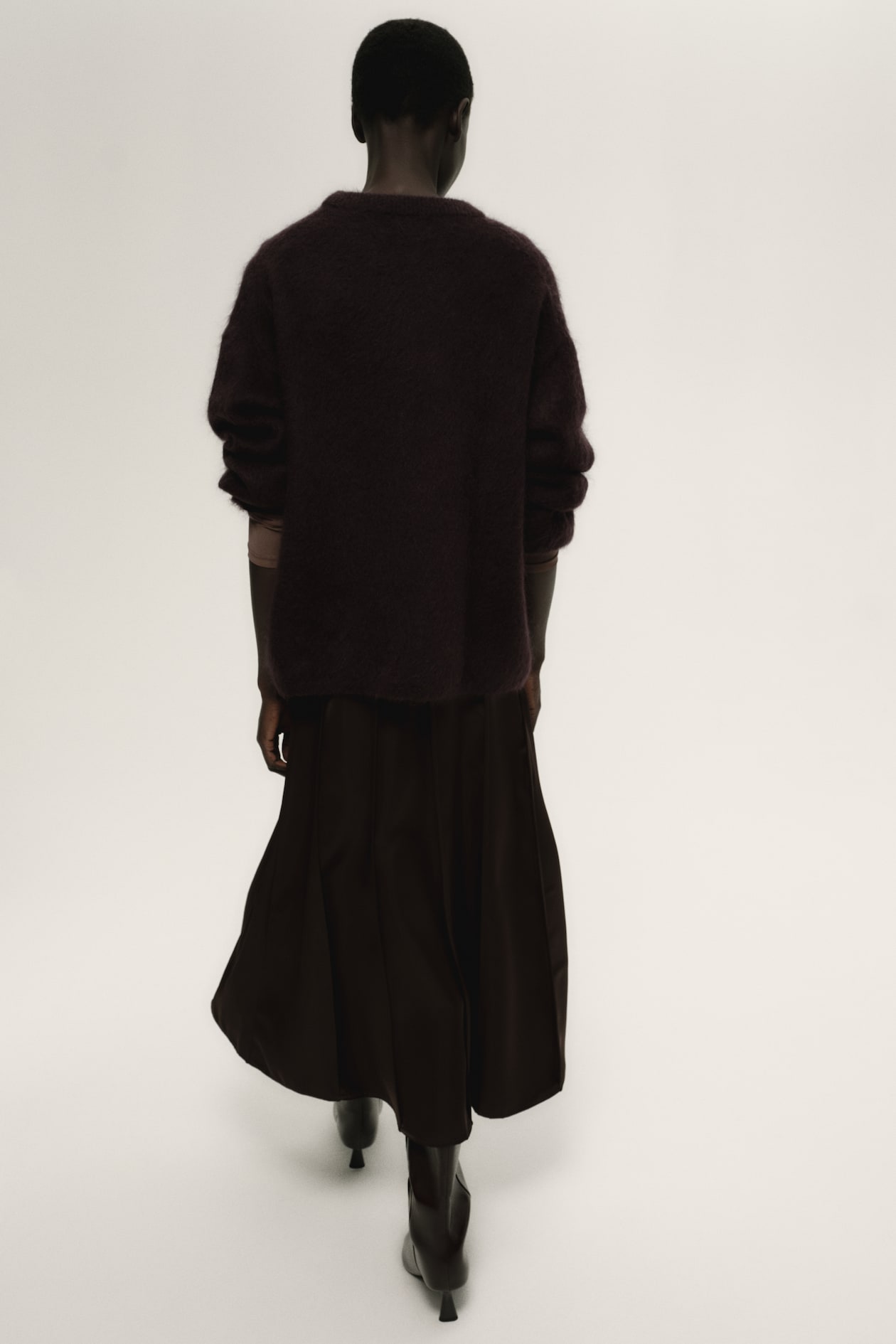 A-Line Satin Skirt - image 5