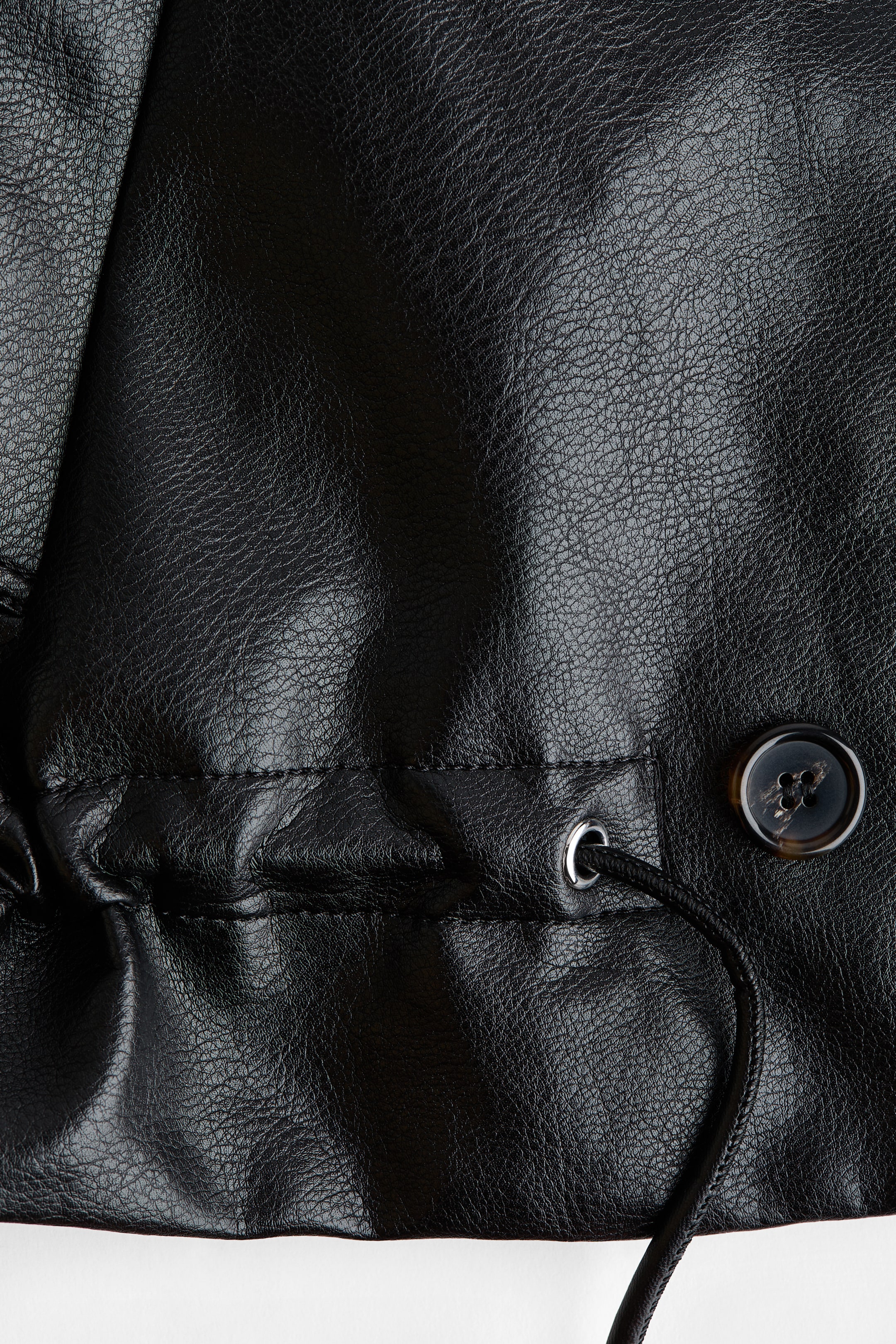 H&M Coated Funnel-Collar Jacket — фото 2