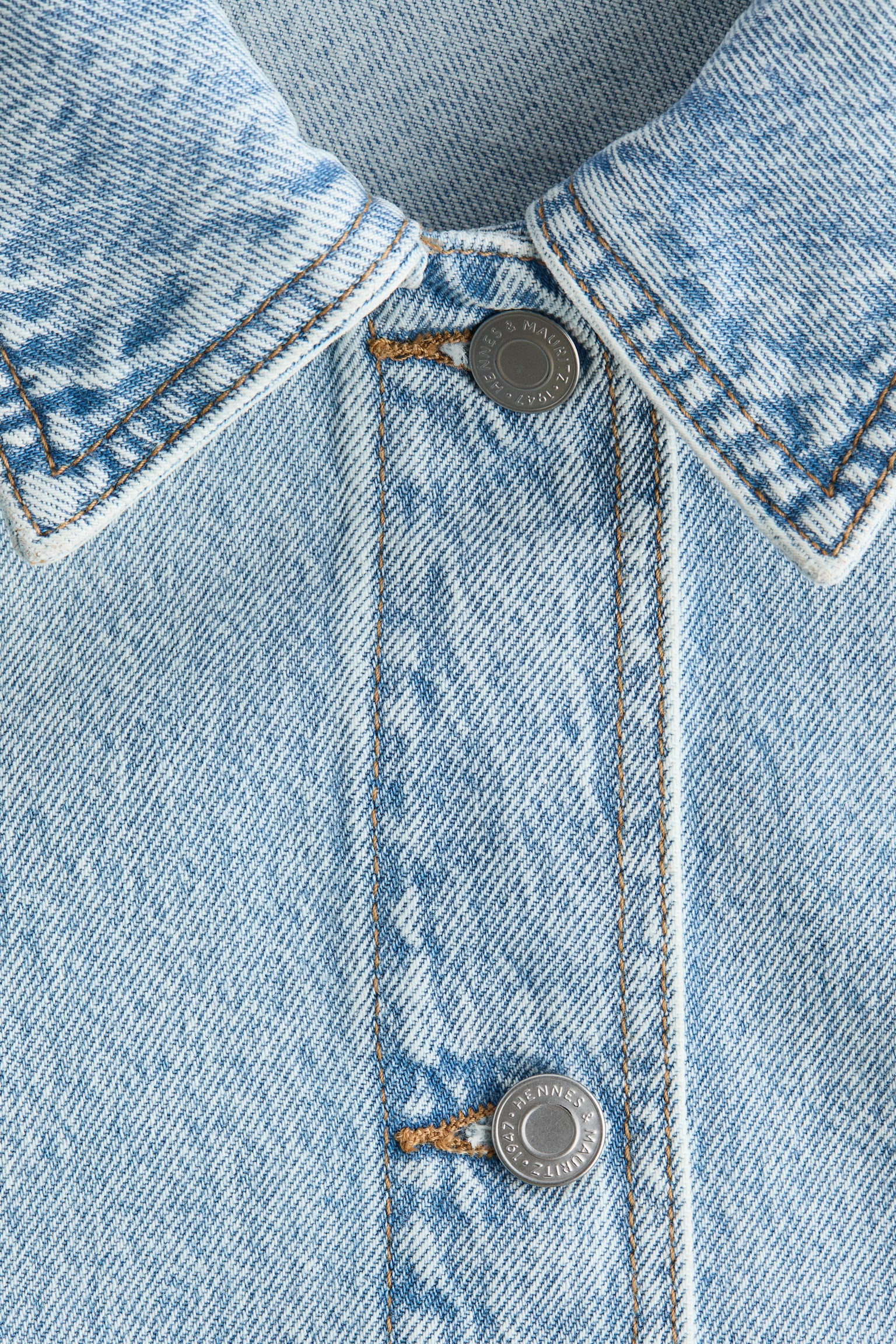Denim shacket - Light denim blue/Denim blue/Dark denim blue - 5