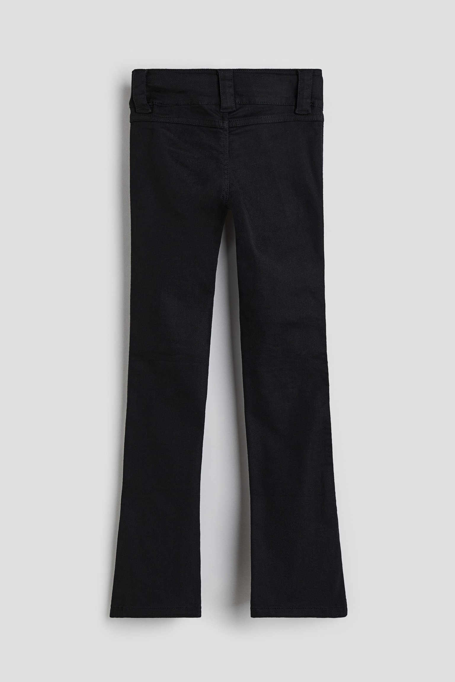 Bootcut Leg Twill Pants - Black/Natural white - 4