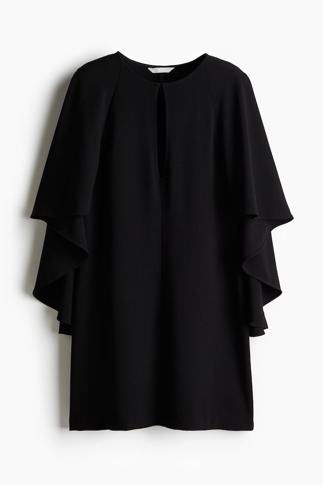 Robe cape - Noir - 1