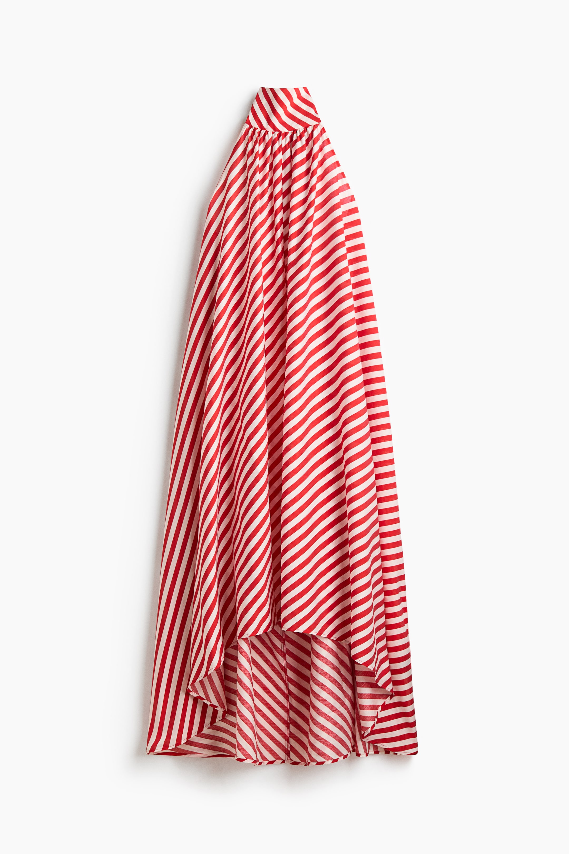 Näytä suurempi kuva: Solmittava A-mallinen mekko - Punainen/Raidallinen - NAISET | H&M FI 1