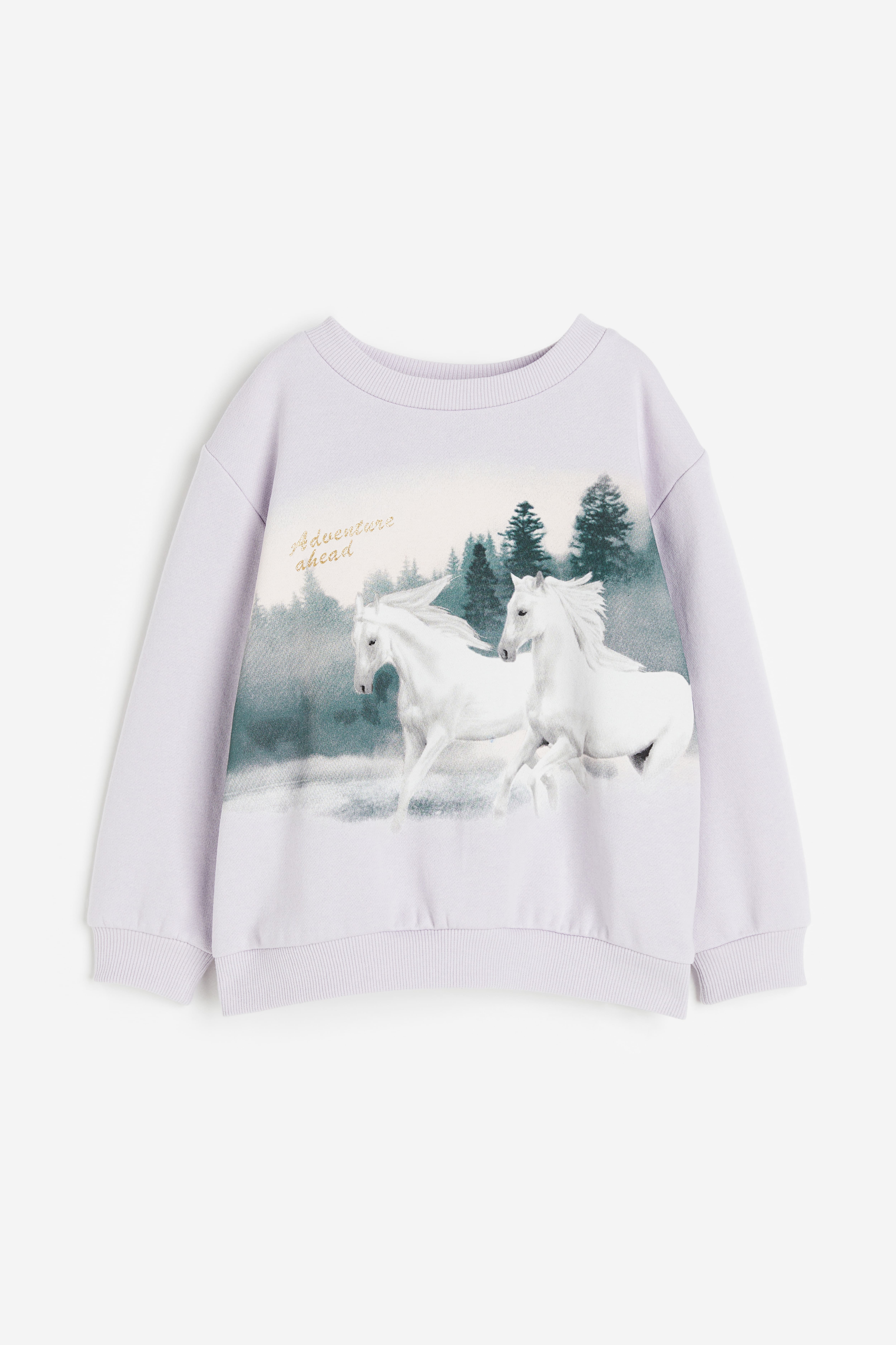 Printed Sweatshirt - Pink/unicorn - Kids | H&M US